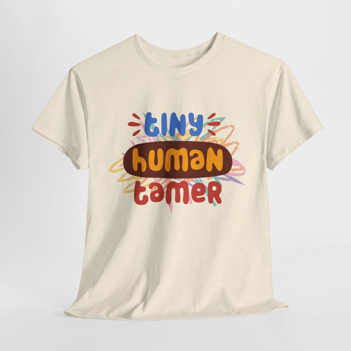 Teen/Adult Unisex Tiny Human Tamer Tee – Bold & Funny Shirt for Teachers and Caregivers