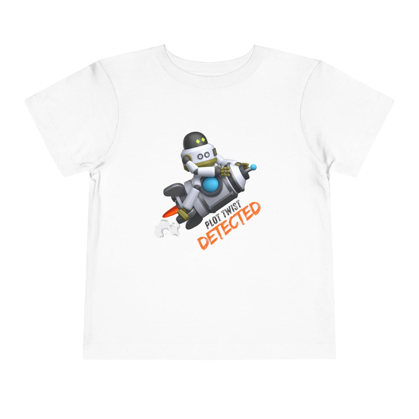 Toddler Plot Twist Detected Tee β Funny Robot Shirt for Curious Kids