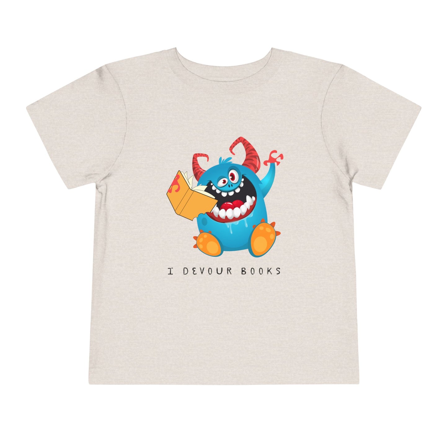 Toddler I Devour Books Monster Tee