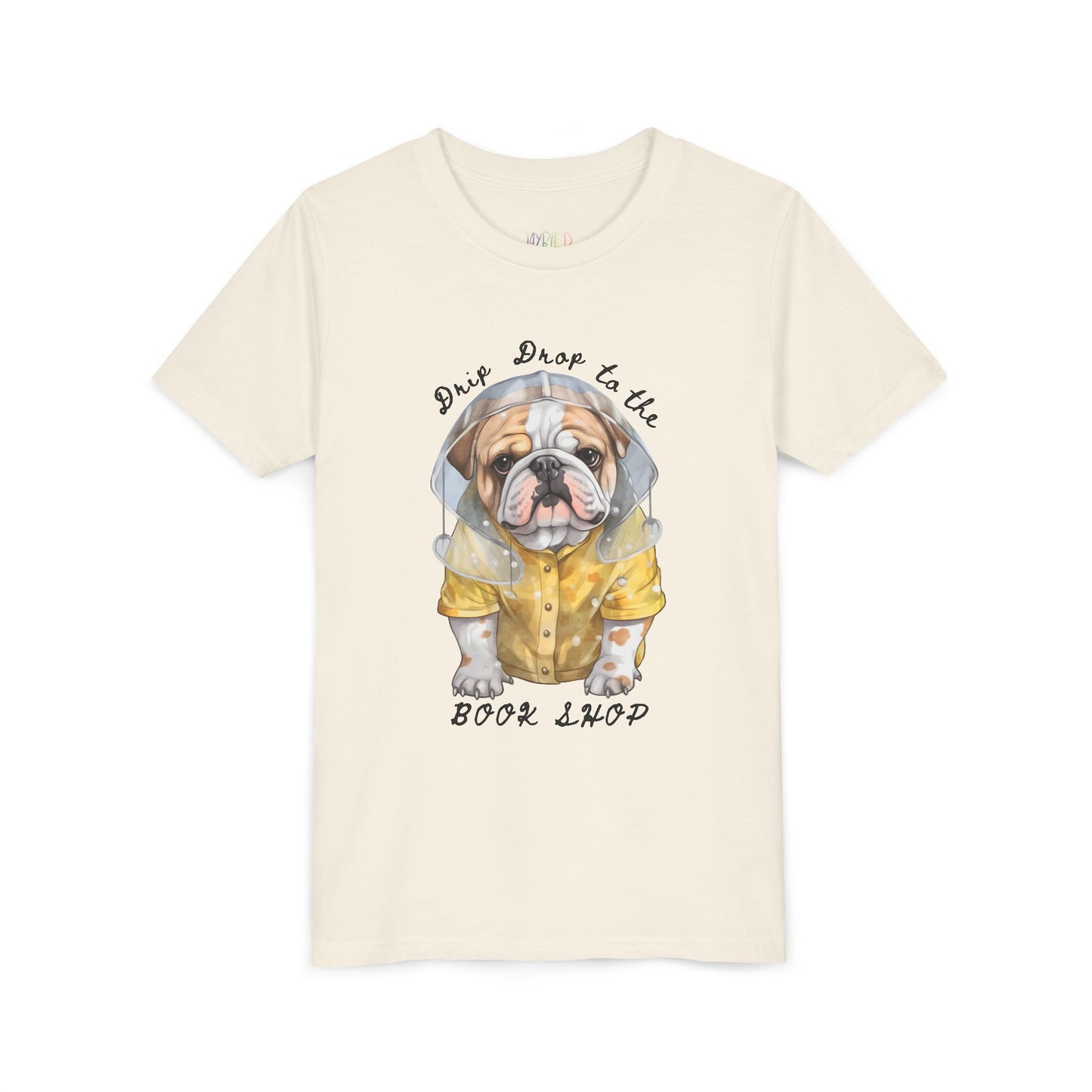 Youth Drip Drop to the Book Shop T-Shirt – Rain or Shine, It’s Reading Time