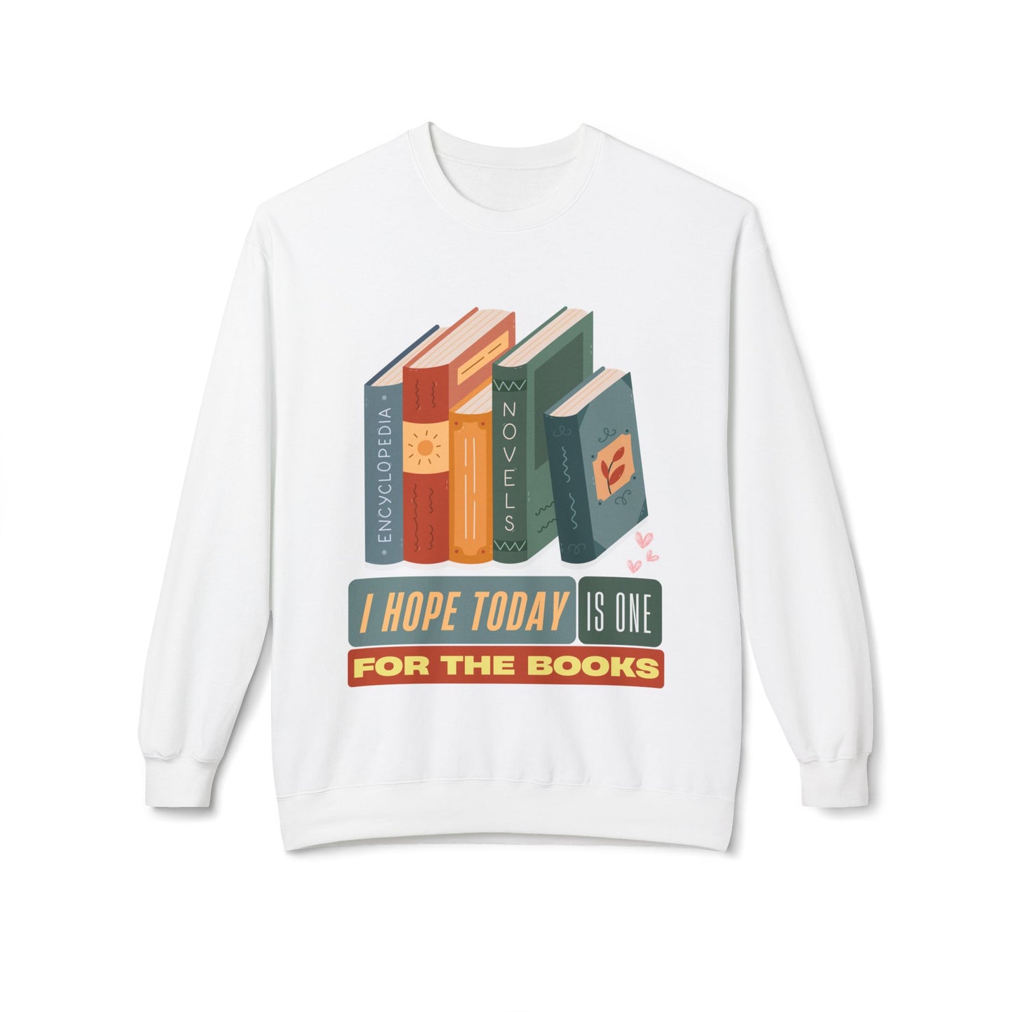 Teen/Adult Unisex One for the Books Sweatshirt – Retro Reader Design for Book Lovers