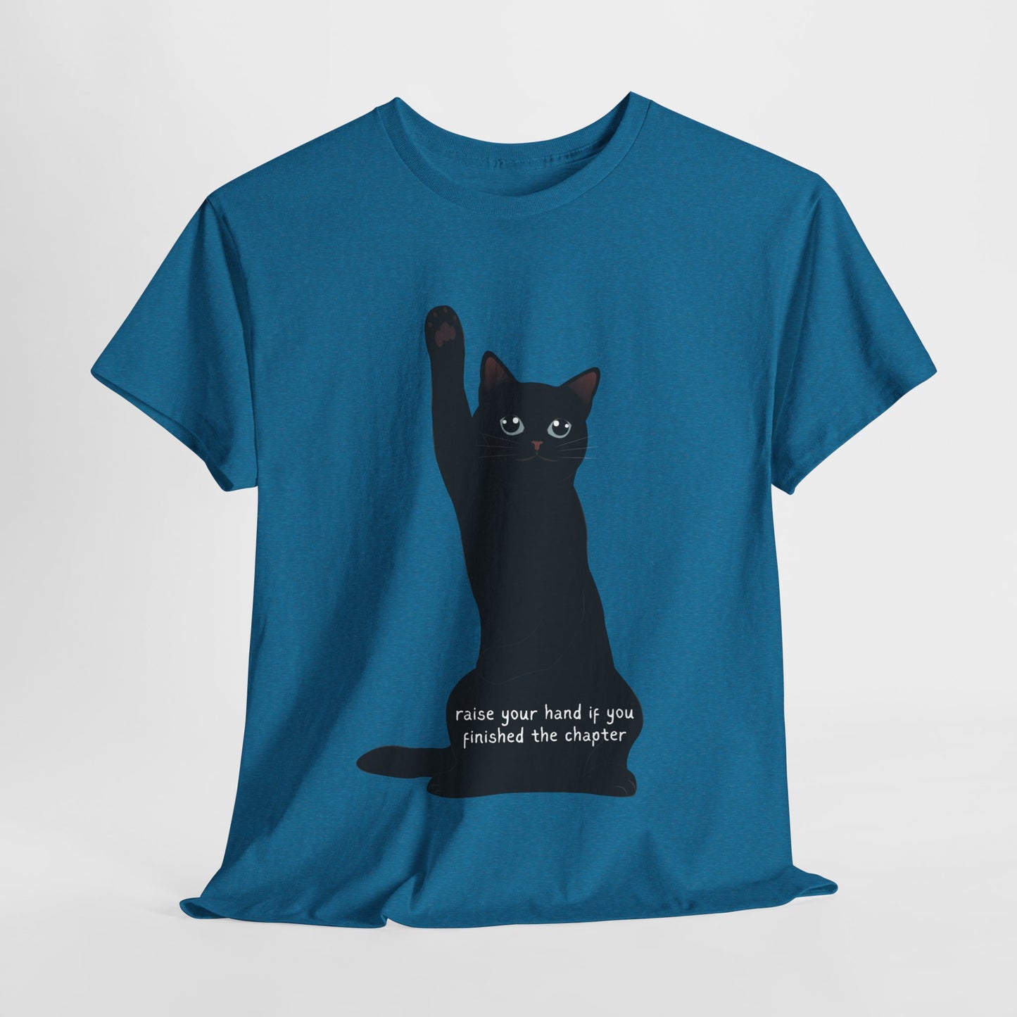 Teen/Adult Unisex Chapter Complete Cat Tee – Paws Up for Page Turners