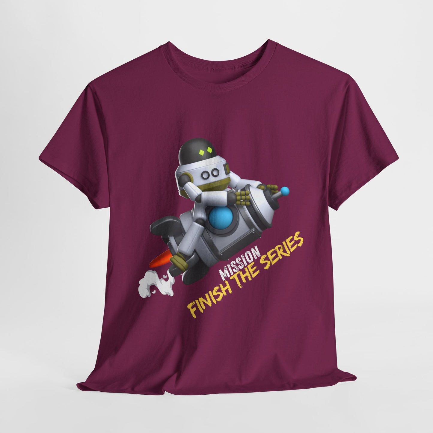 Teen/Adult Unisex Mission: Finish the Series Tee – Reading Motivation for Series Completionists