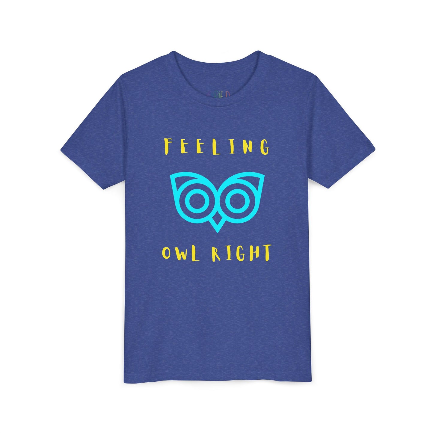 Youth Feeling Owl Right T-Shirt – Bold Graphic Tee with Playful Wordplay and Owl Design