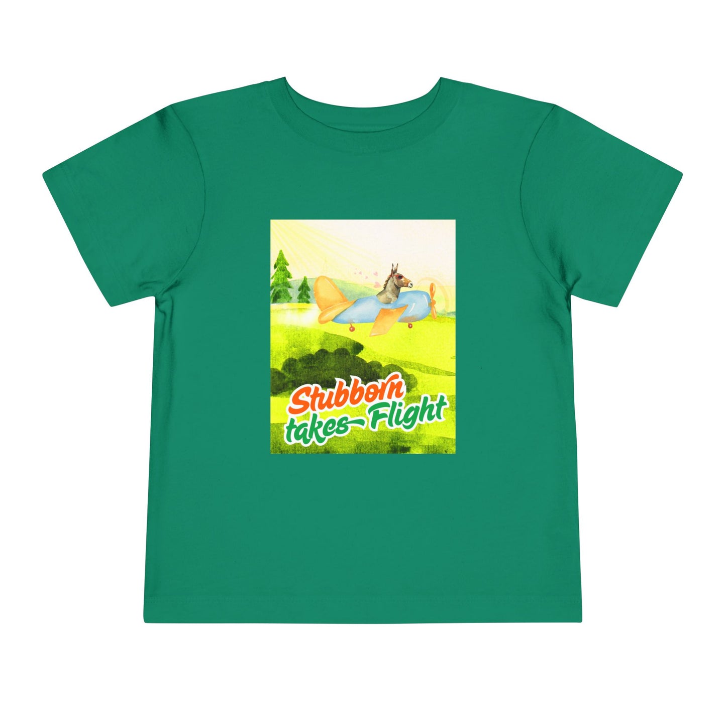 Toddler Stubborn Takes Flight Tee – Perseverance Shirt for Determined Dreamers