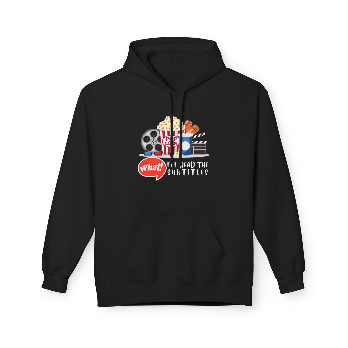 Teen/Adult Unisex Read the Subtitles Hoodie – Funny Movie Lover Design