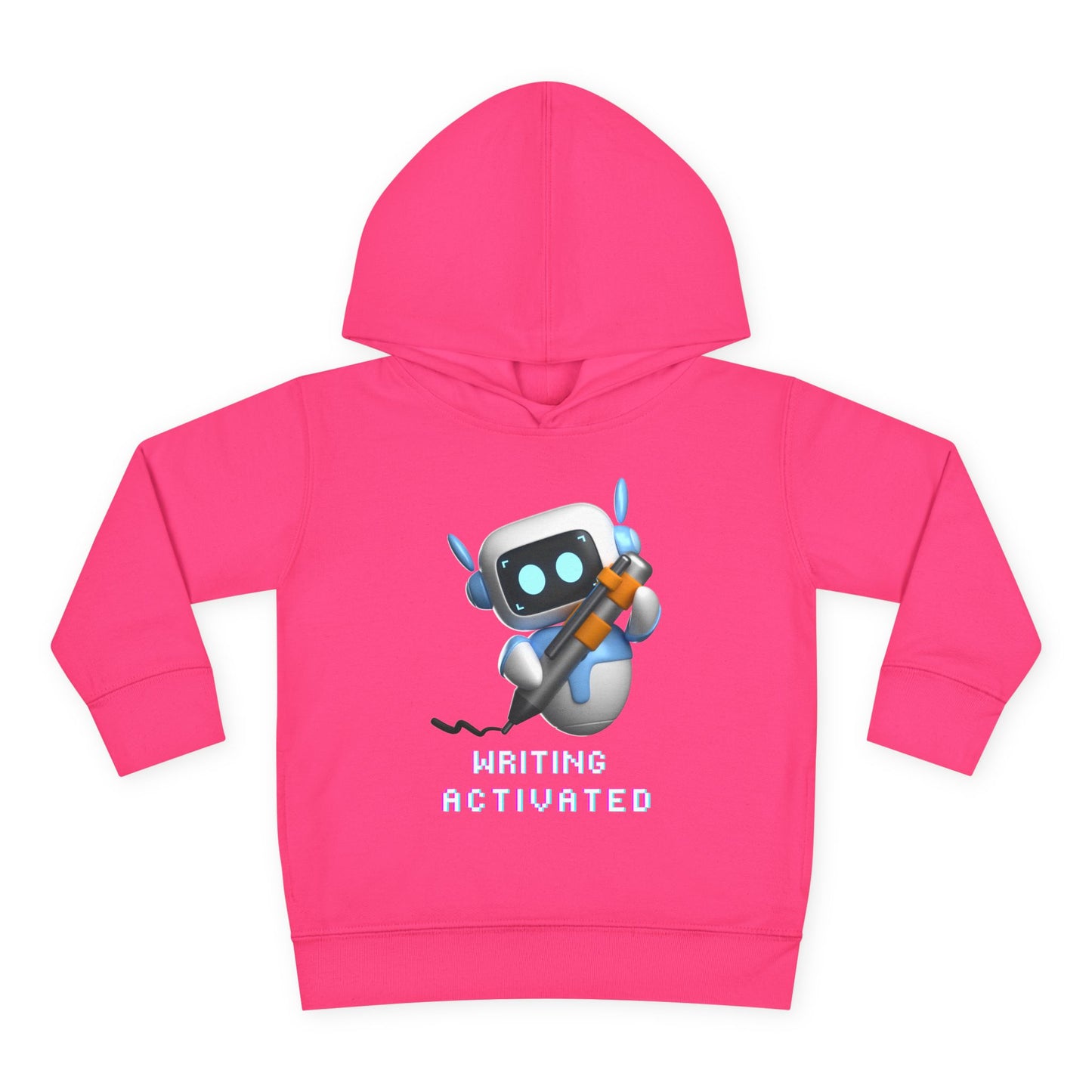 Toddler Writing Activated Hoodie – Creative Robot Design