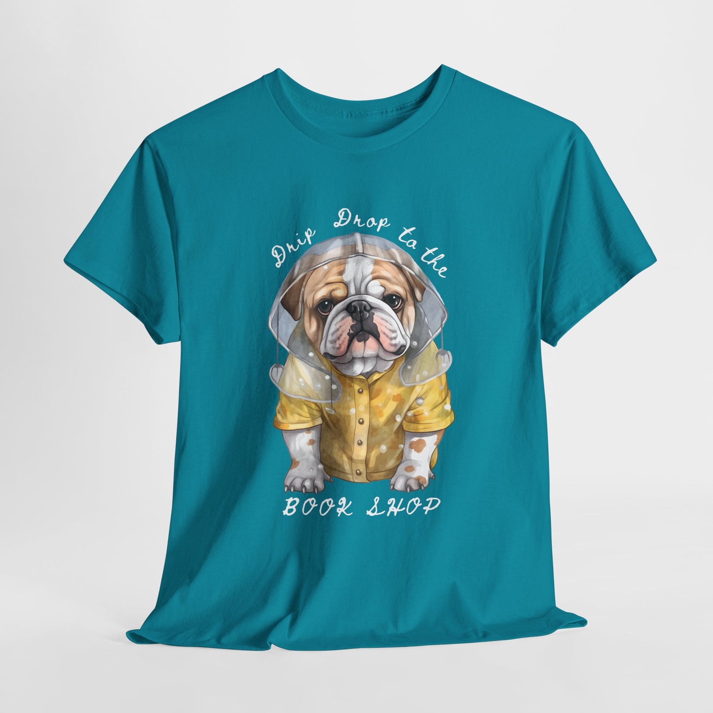Teen/Adult Unisex Drip Drop to the Book Shop Tee – Puddle-Proof & Page-Ready