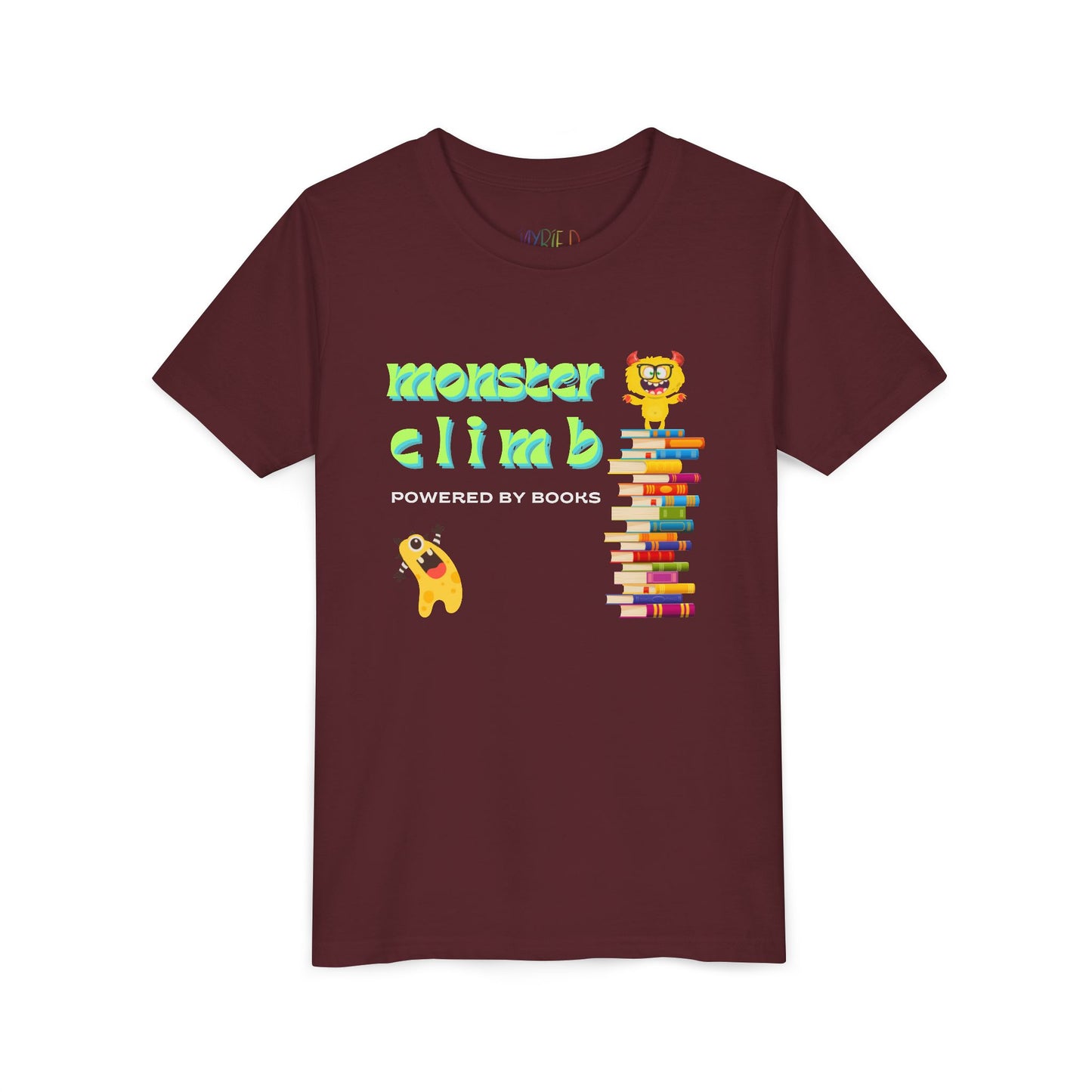 Youth Monster Climb Book Tee