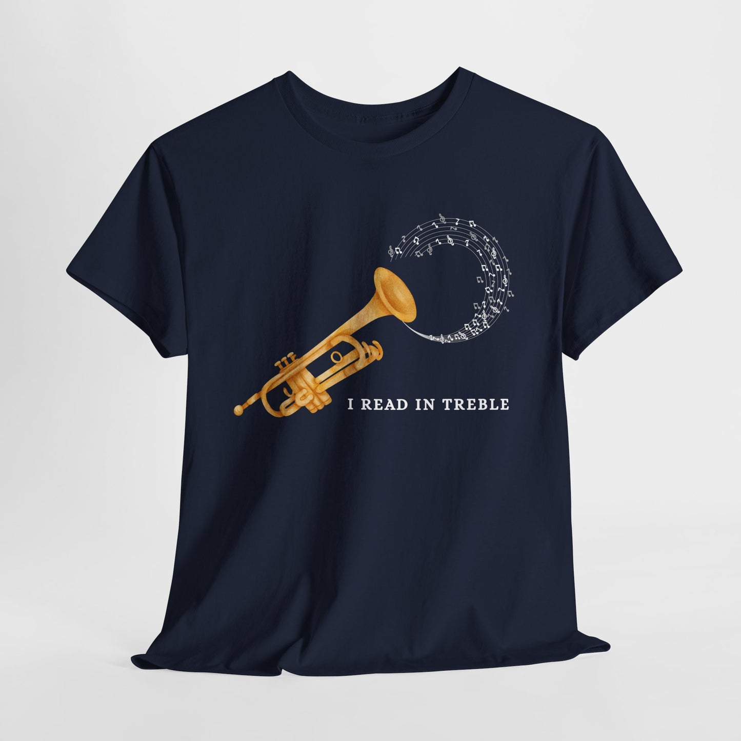 Teen/Adult Unisex I Read in Treble Tee β A Punny Pick for Music & Book Lovers