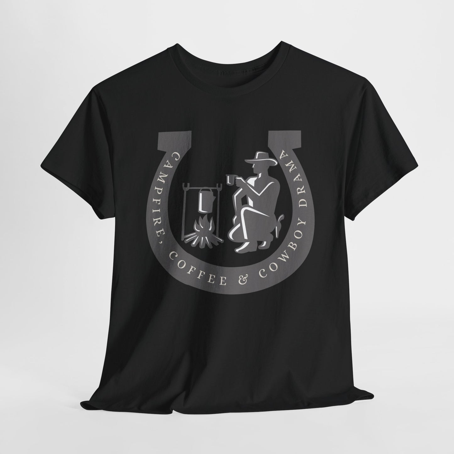 Teen/Adult Unisex Tee – Campfire, Coffee & Cowboy Drama