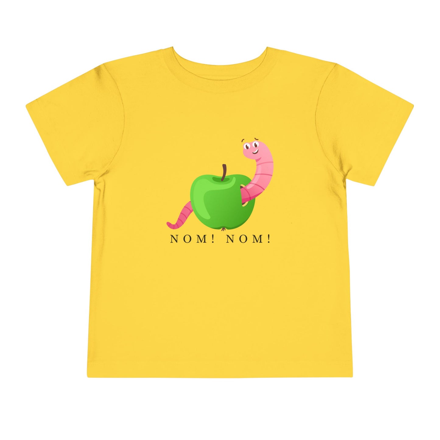Toddler Nom Nom Tee β Silly Snack Time Shirt with a Hungry Worm Twist