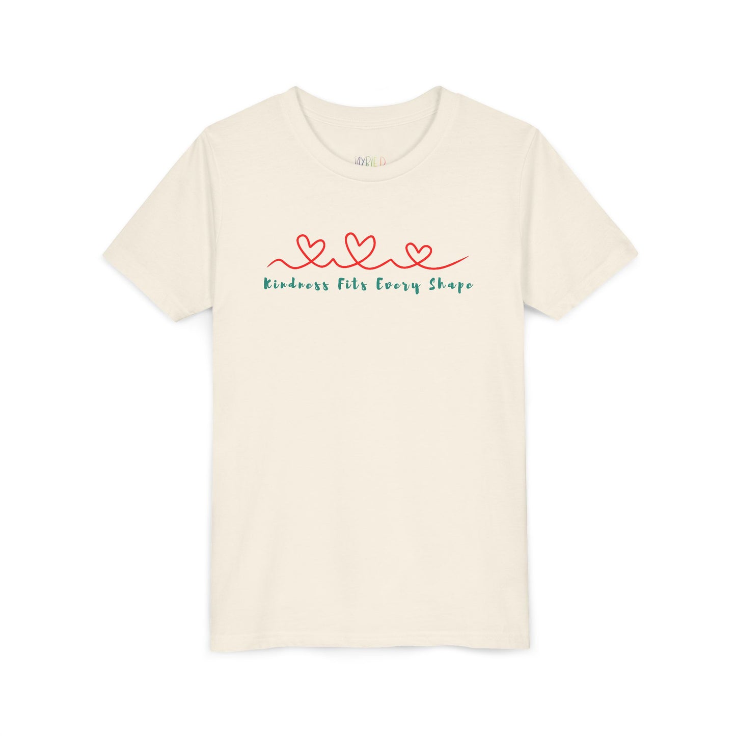 Youth Kindness Fits Every Shape Tee – Soft Style with a Strong Message
