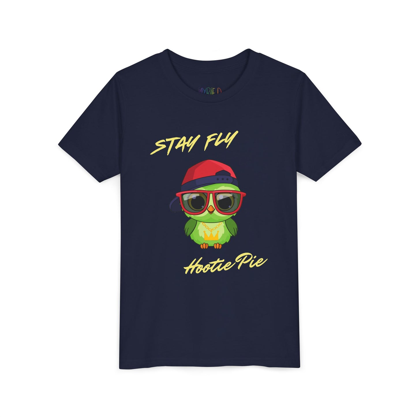 Youth Stay Fly Hootie Pie Tee – Funny Owl Shirt for Cool Kids, Retro Streetwear Style
