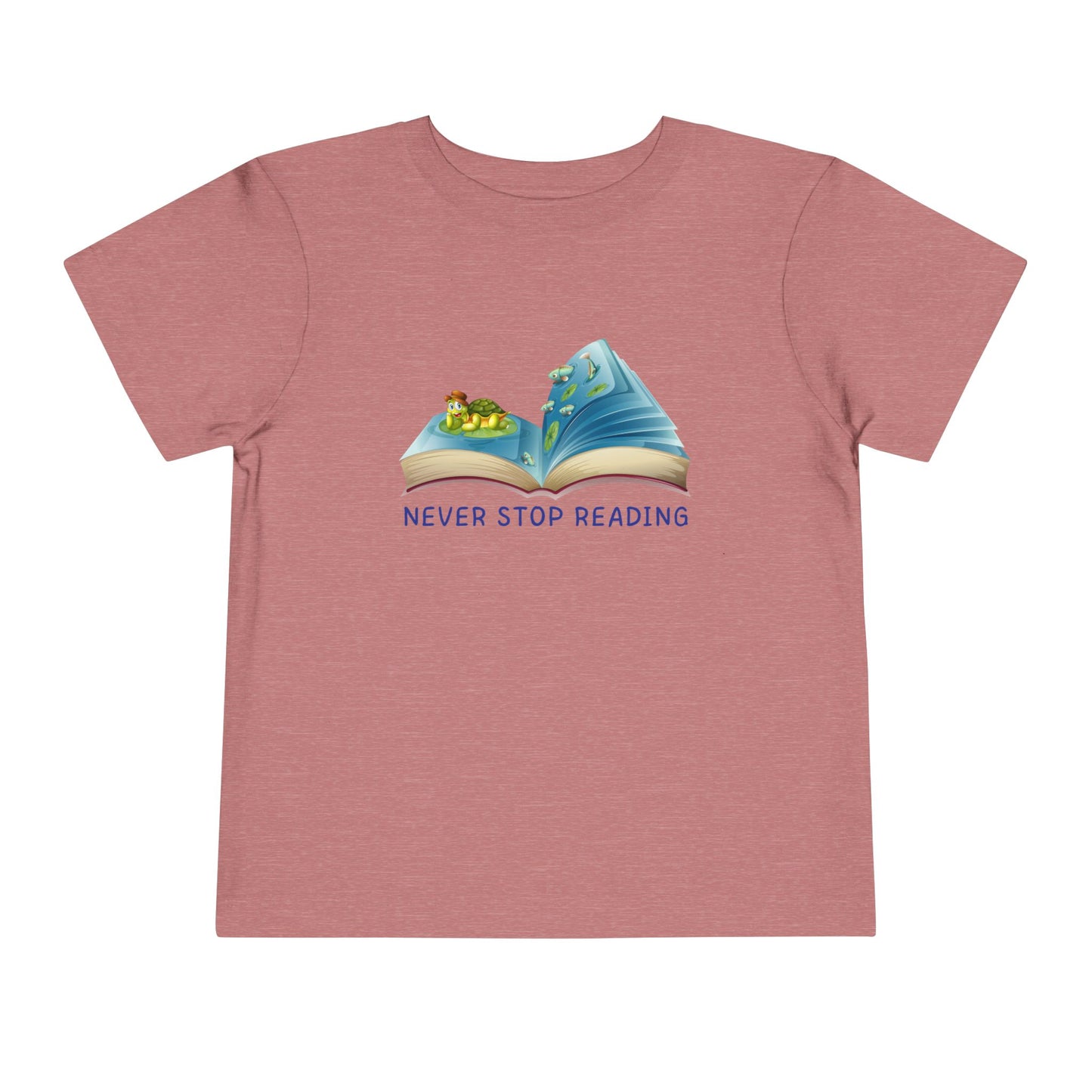 Toddler Never Stop Reading Tee β Bookworm-Inspired Shirt for Little Readers