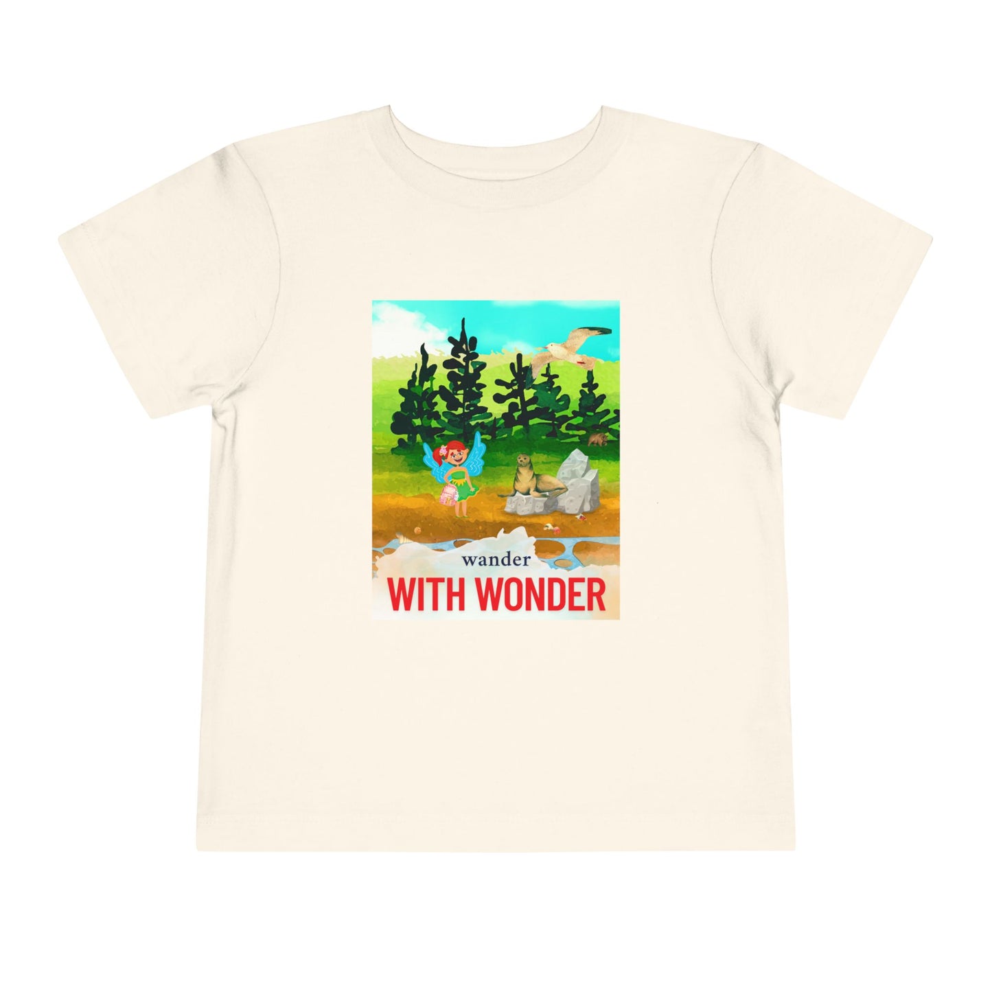 Toddler Wander With Wonder Tee β Mei-Mei Nature Adventure Shirt for Curious Hearts