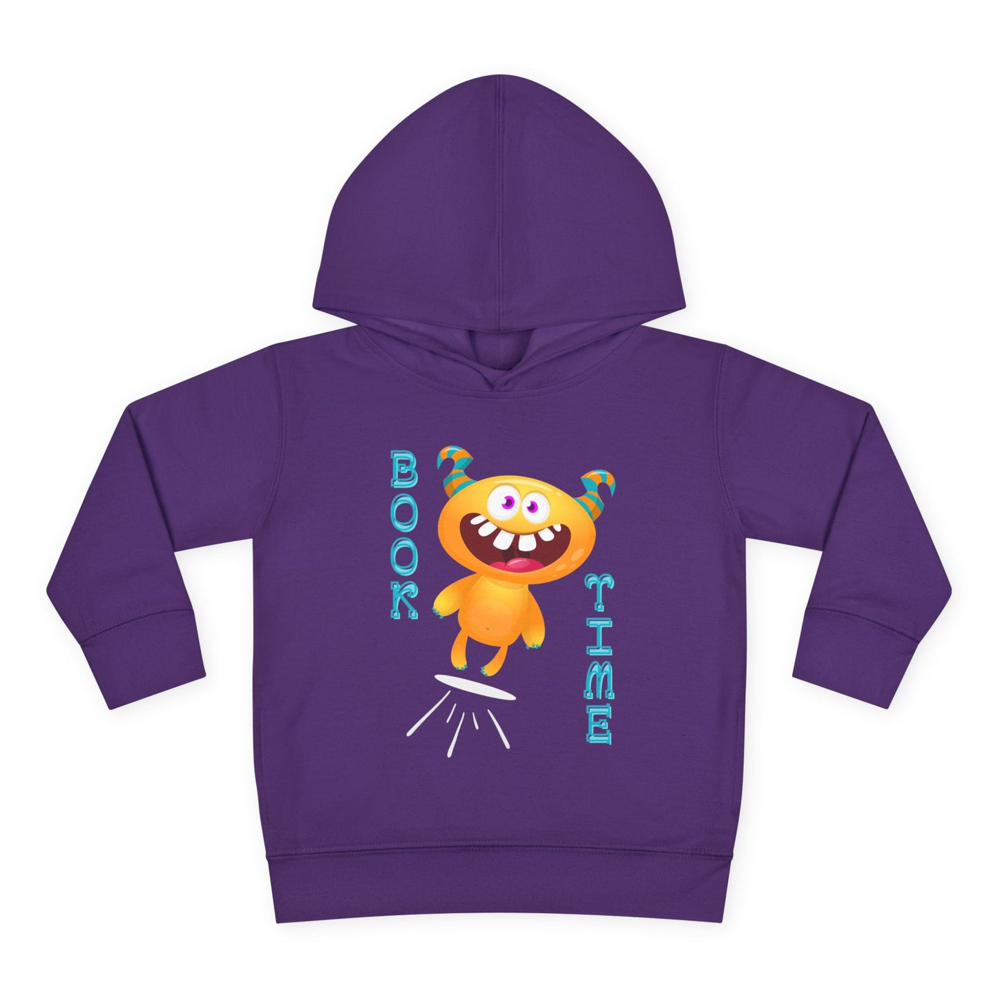 Toddler Book Time Hoodie โ Happy Monster Reading Design
