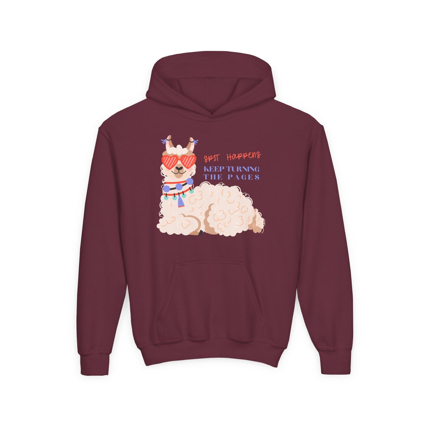 Youth Spit Happens Hoodie β Keep Turning the Pages!