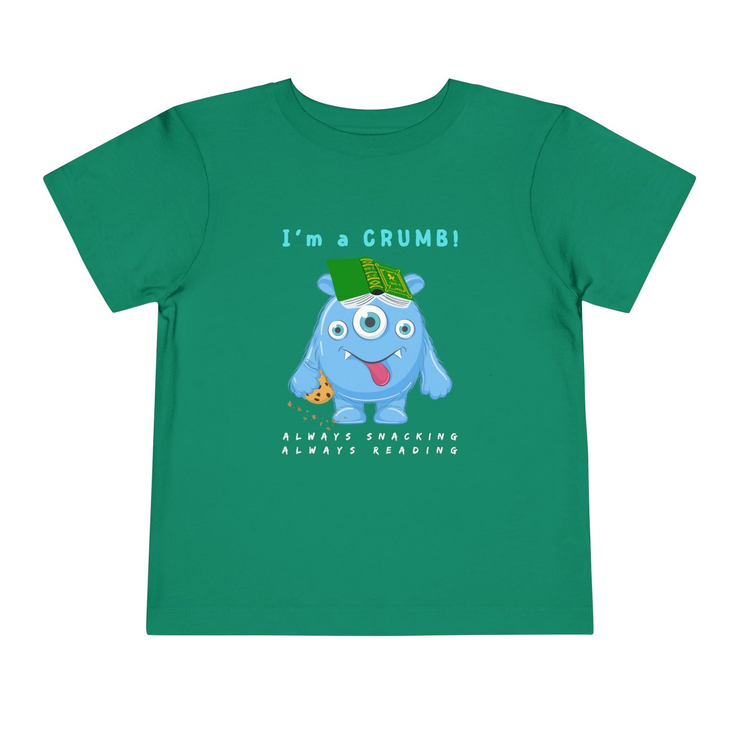 Toddler I’m a CRUMB! Snack-Loving Bookworm Tee