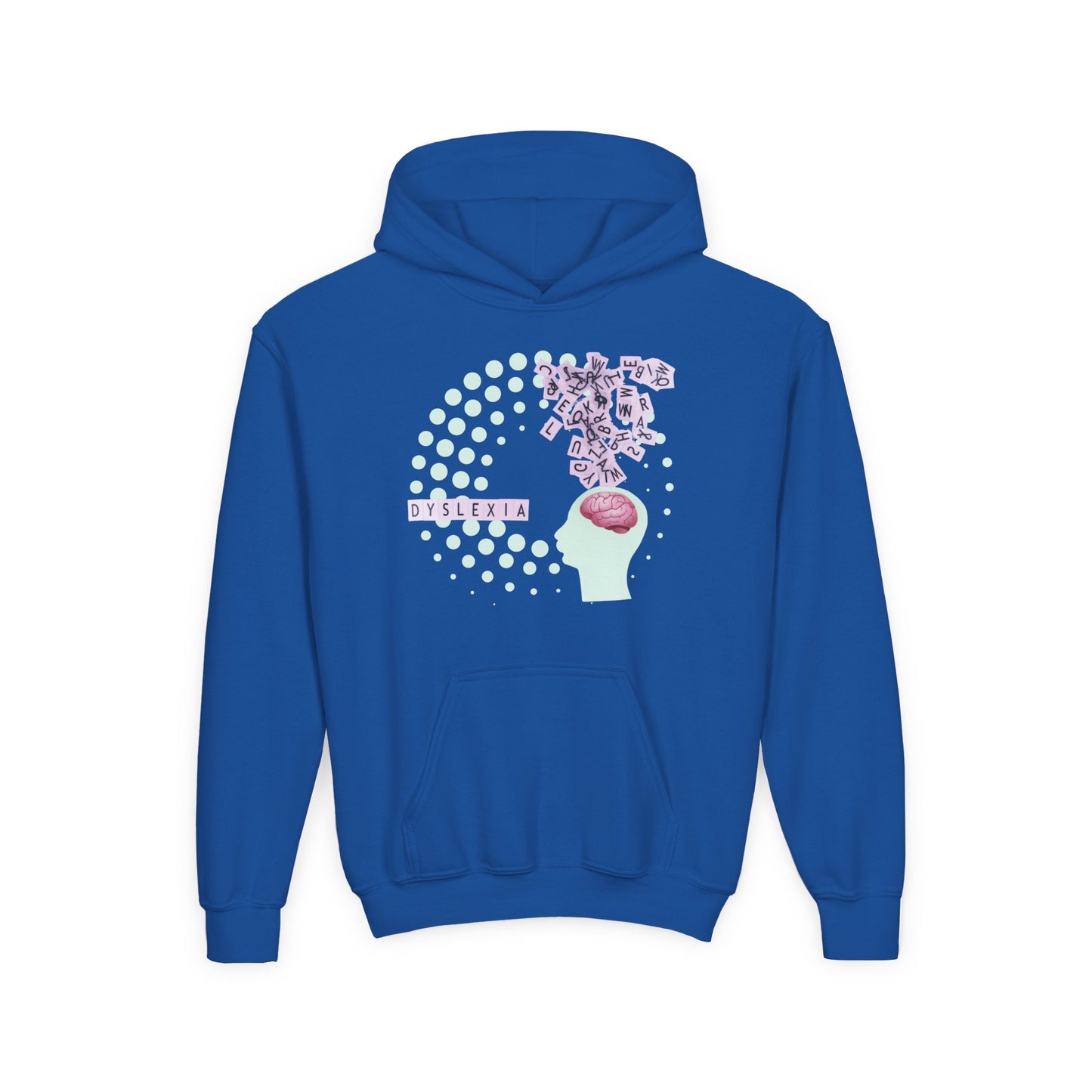 Youth Dyslexia Awareness Hoodie β Different, Not Less