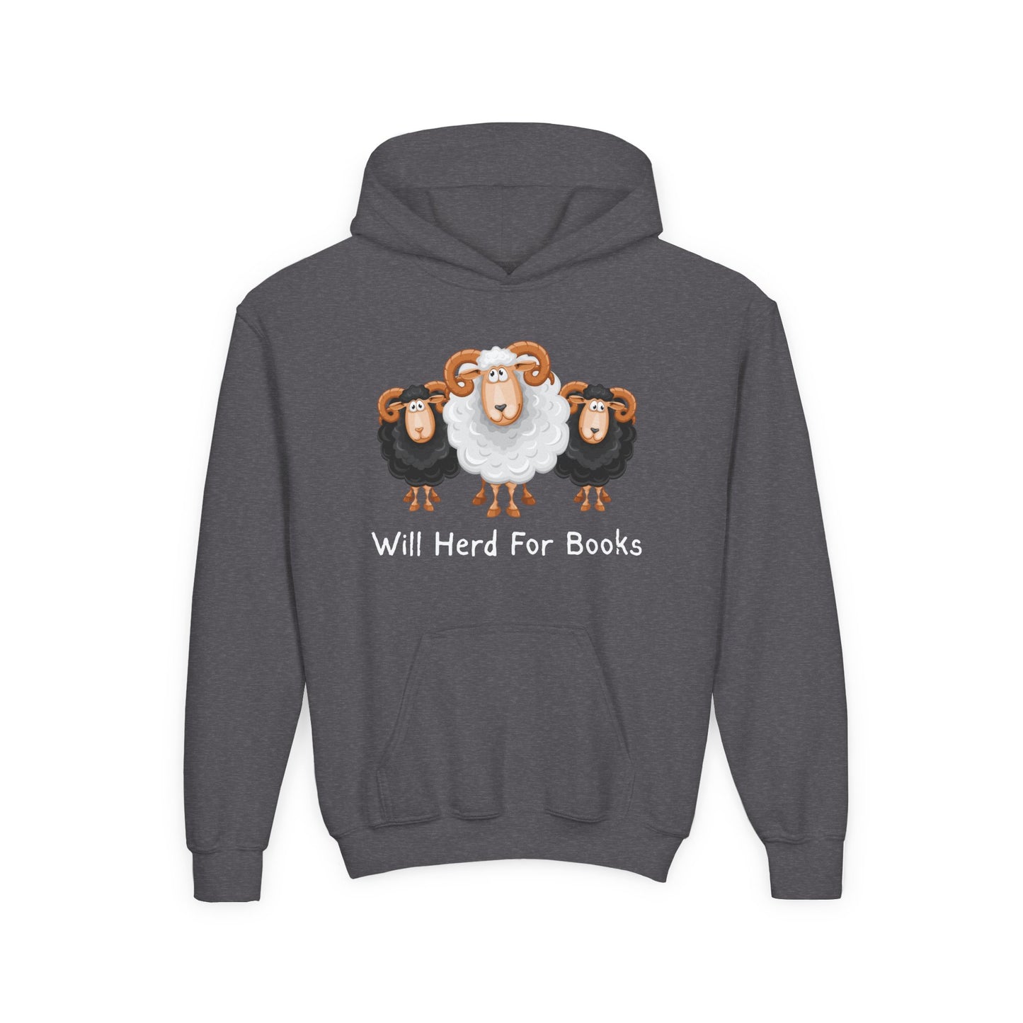Youth Will Herd for Books Hoodie – A Woolly Funny Read-Inspired Design