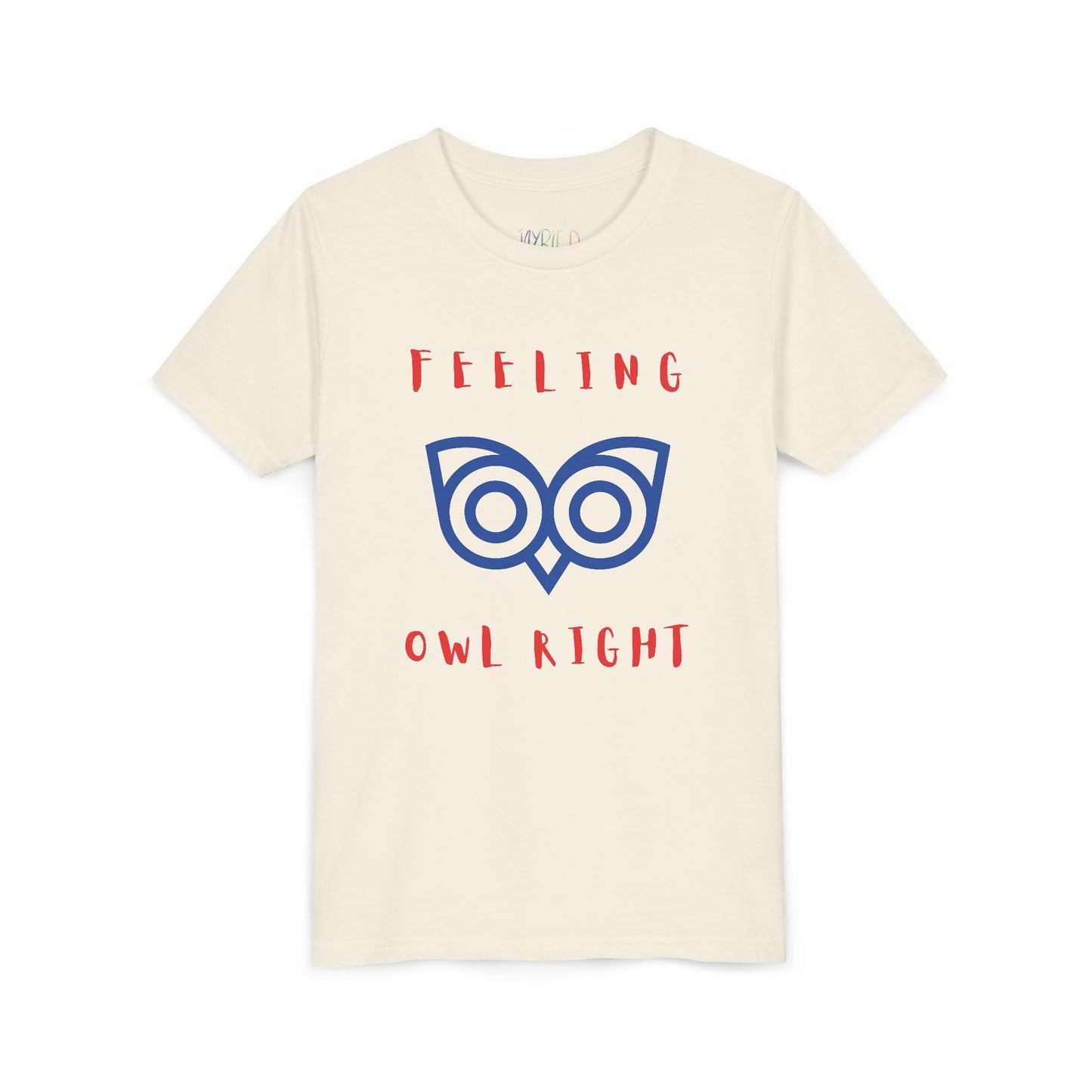Youth Feeling Owl Right T-Shirt – Bold Graphic Tee with Playful Wordplay and Owl Design