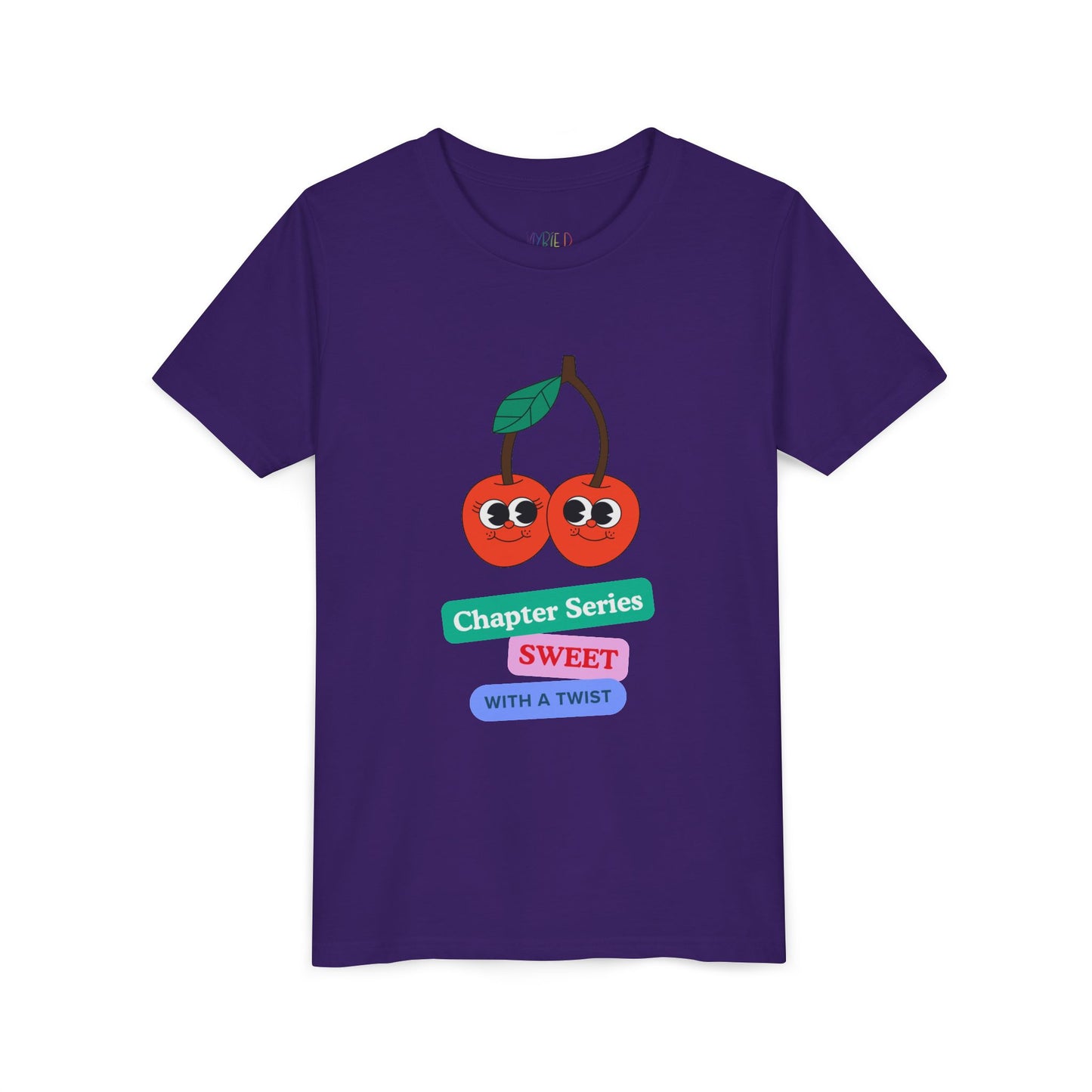Youth Chapter Series Tee β Sweet With a Twist, Just Like Their Favorite Reads, A juicy pick for kids who love their books with flavor and fun!