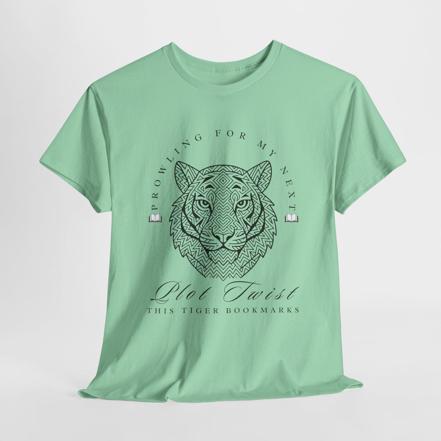 Teen/Adult Unisex β Plot Twist Tiger Tee β Fierce Style for Bookish Beasts