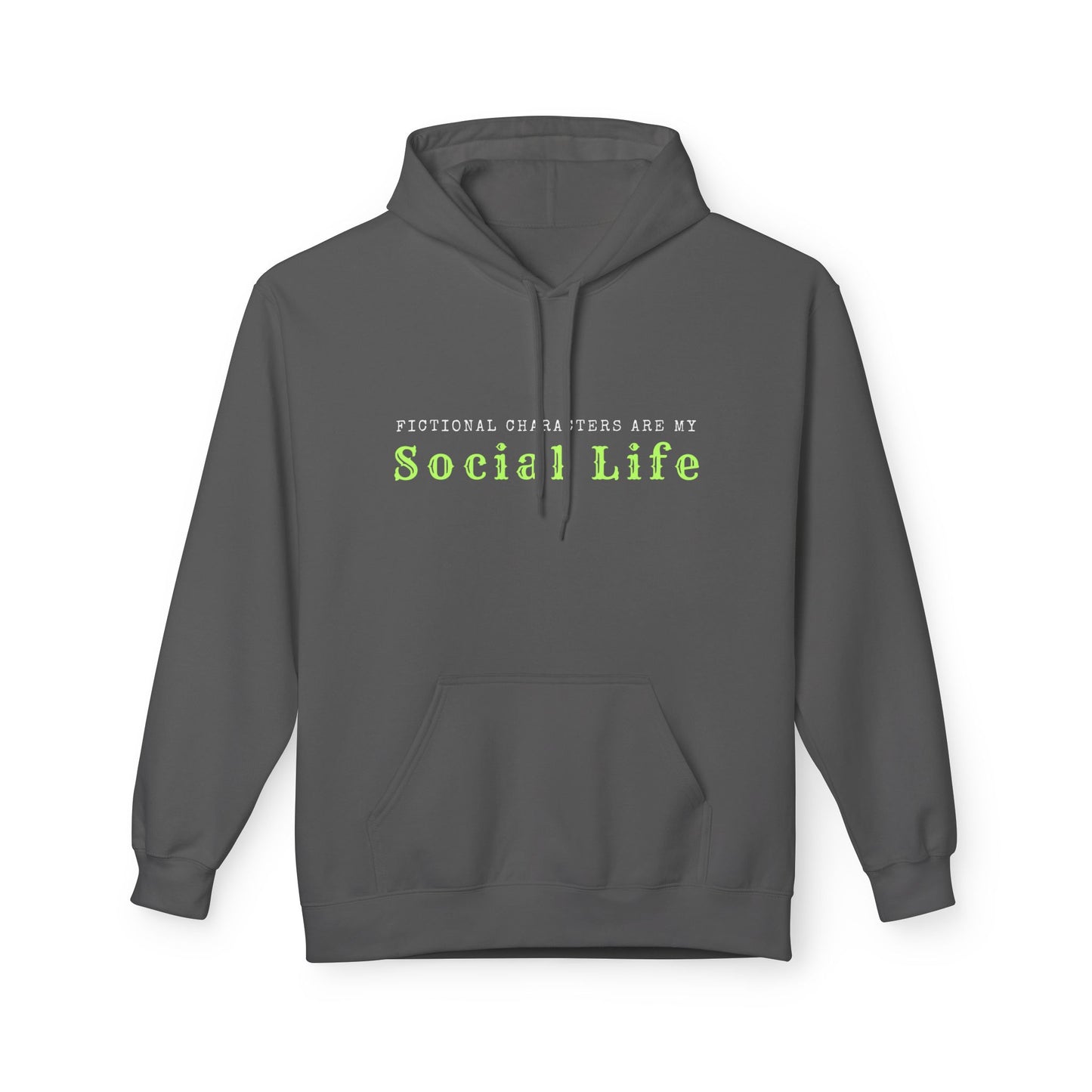 Teen/Adult Unisex Fictional Characters Hoodie β Funny Bookworm Social Life Design