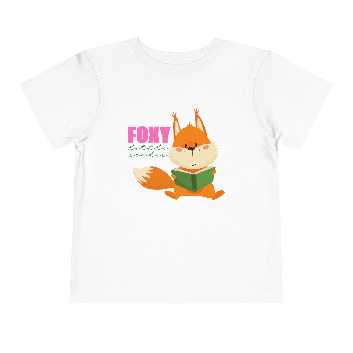 Toddler Foxy Little Reader Tee β Adorable Book-Lover Style