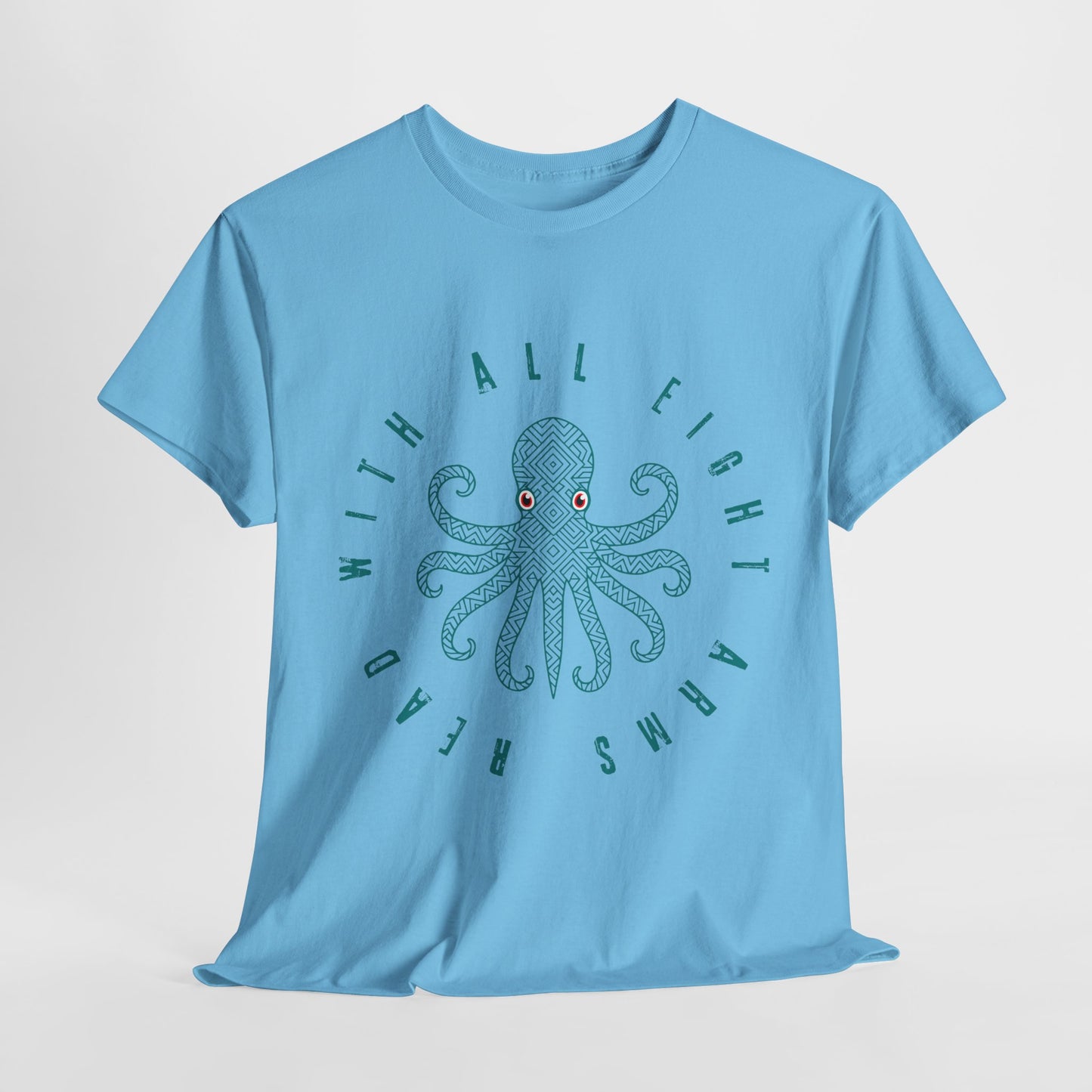 Teen/Adult Unisex β Read With All Eight Arms Tee β Ocean-Inspired Book Lover Gift