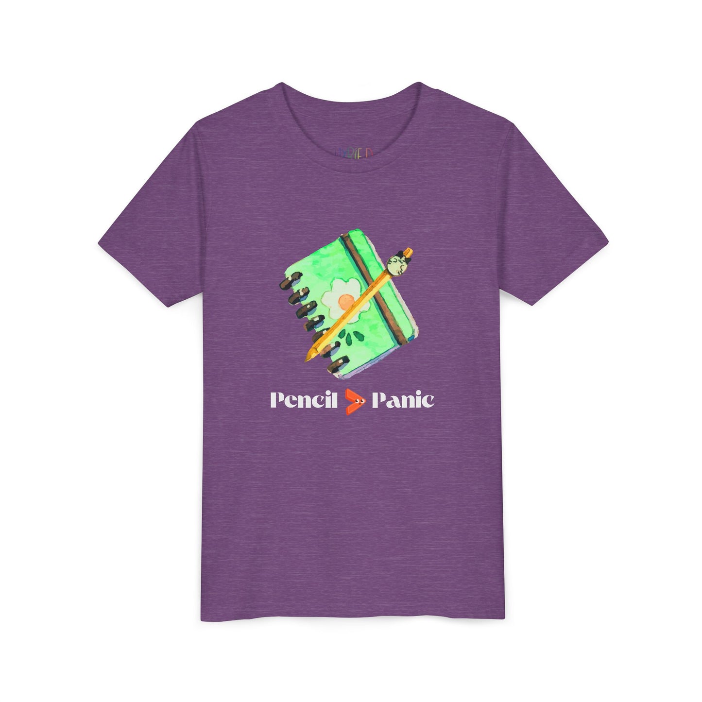 Youth Pencil Beats Panic Tee – Empower Young Writers with Confidence & Creativity