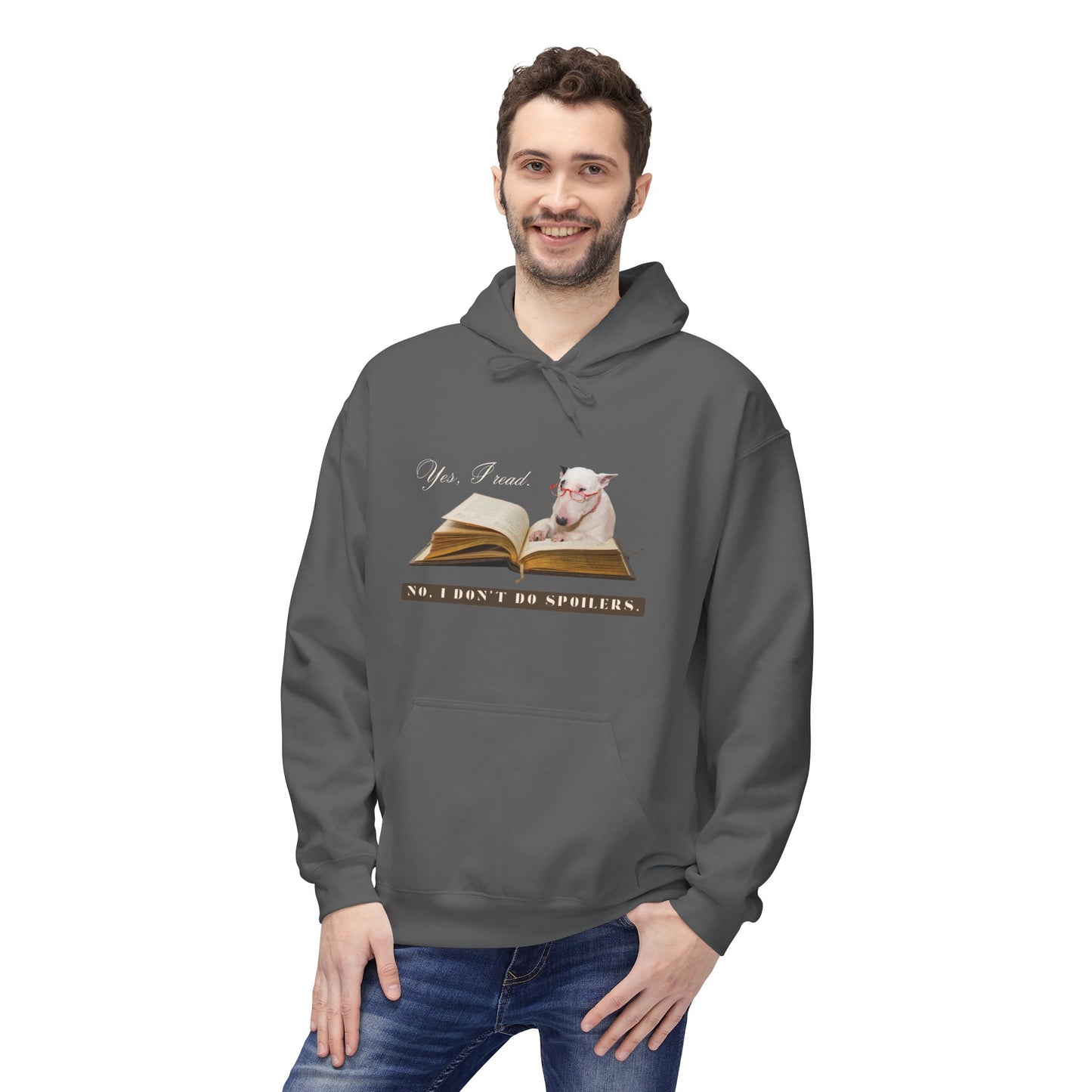 Teen/Adult Unisex No Spoilers Dog Hoodie