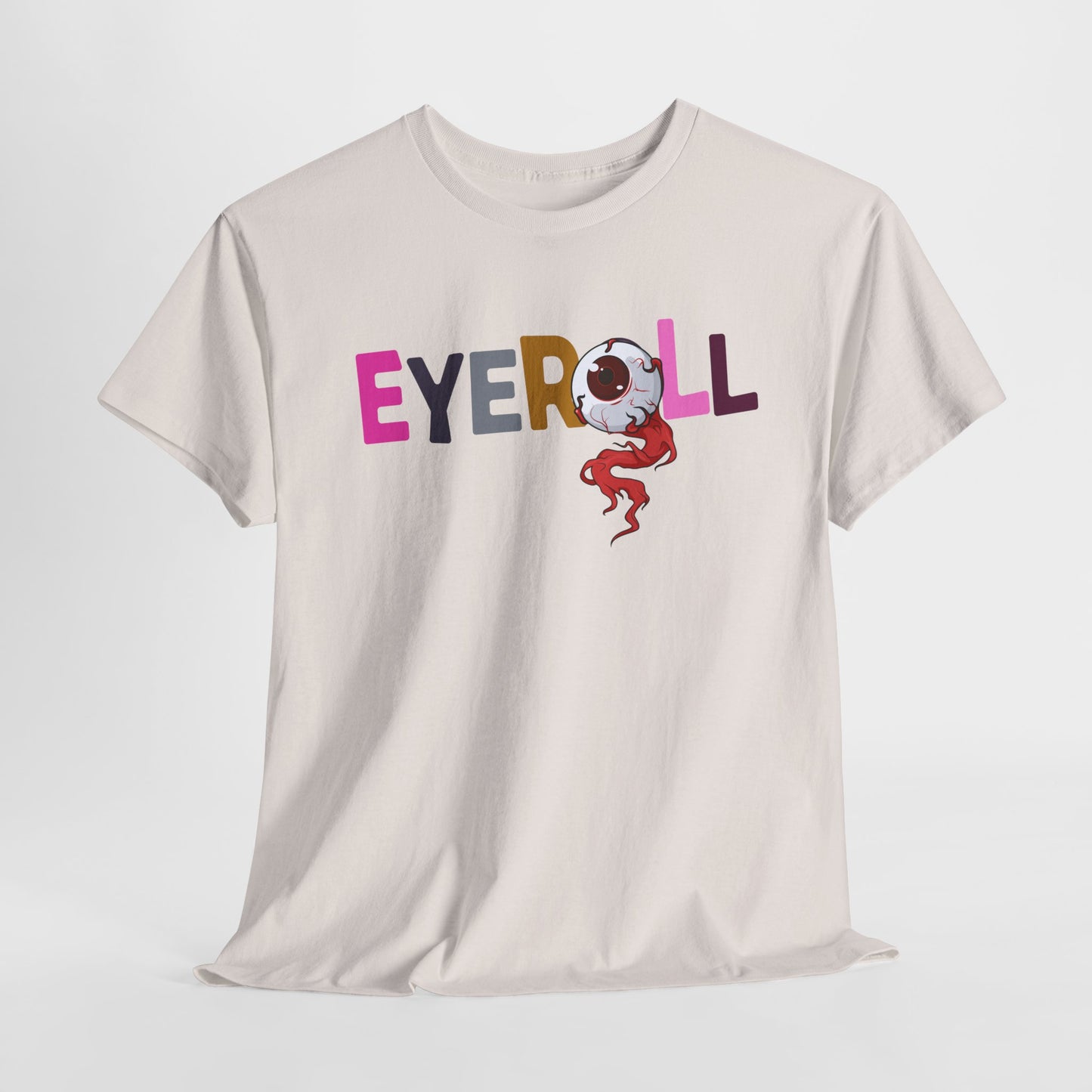 Teen/Adult Unisex Eyeroll Tee – Sarcastic and Slightly Creepy Vibes for the Bold at Heart