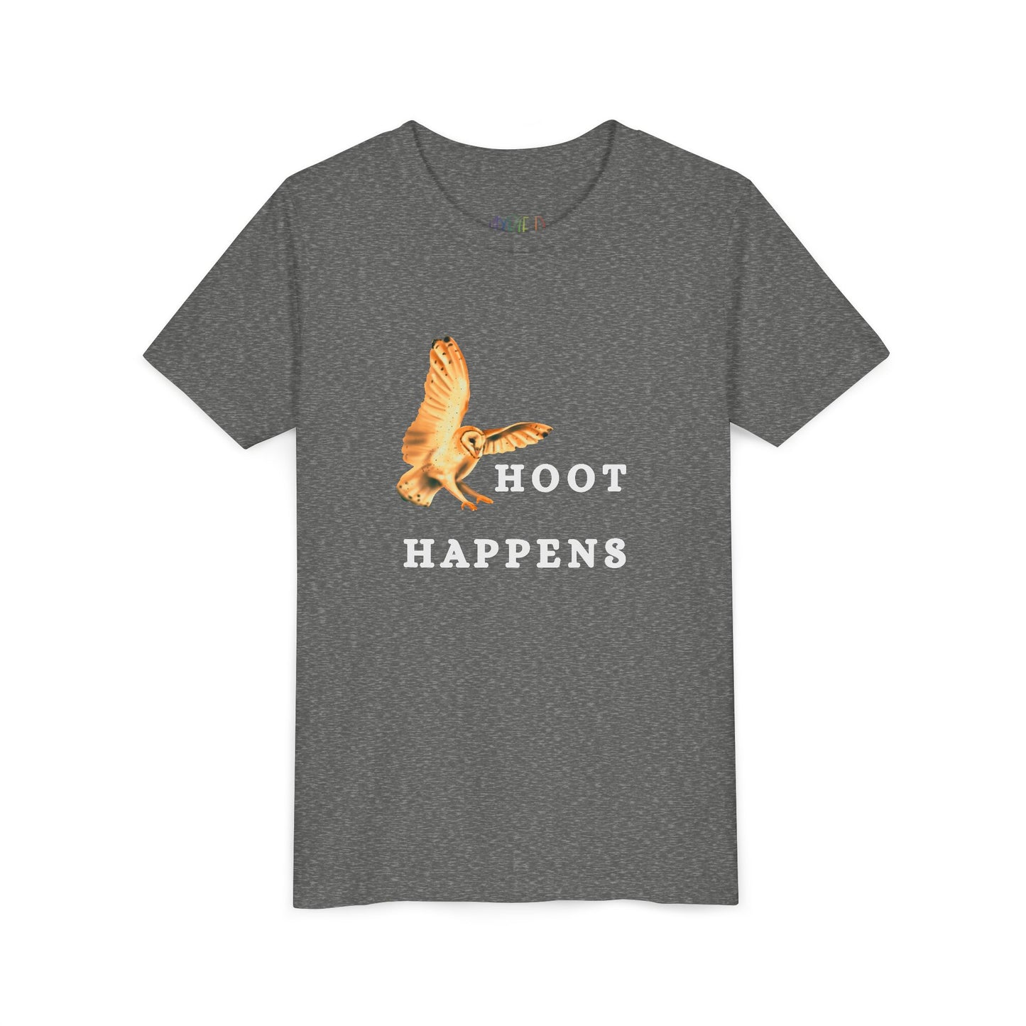 Youth Hoot Happens T-Shirt – Funny Barn Owl Tee for Animal-Loving Kids