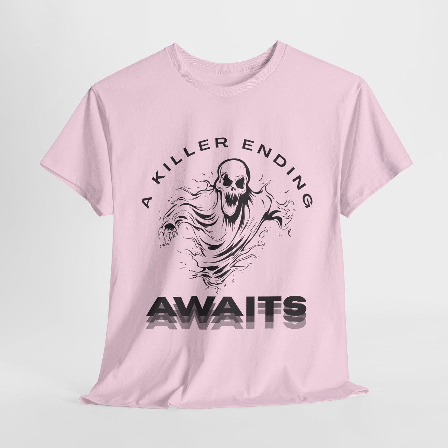 Teen/Adult Unisex A Killer Ending Awaits T-Shirt – Horror Thriller Graphic Tee