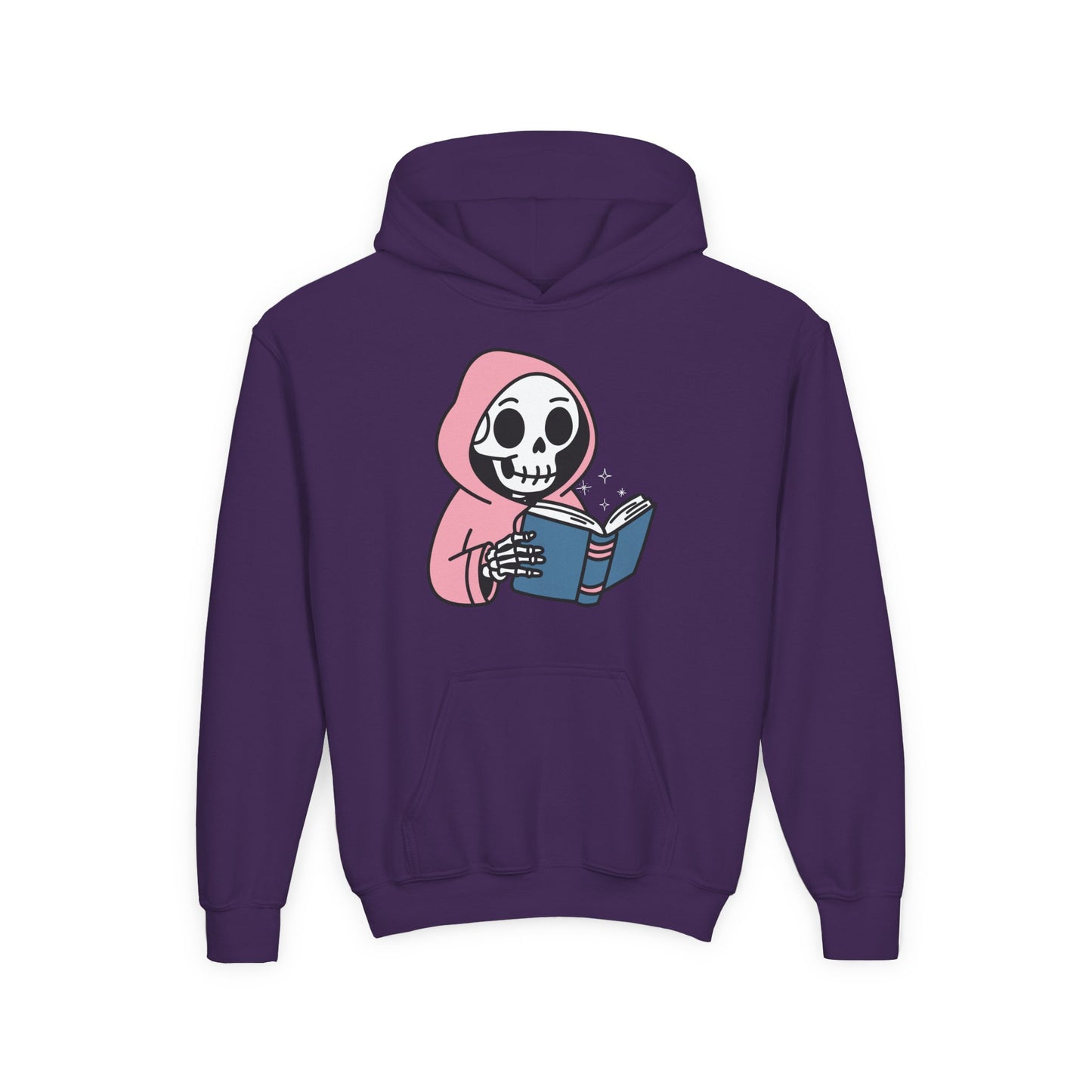 Youth Skeleton Reader Hoodie – Dead Serious About Books!