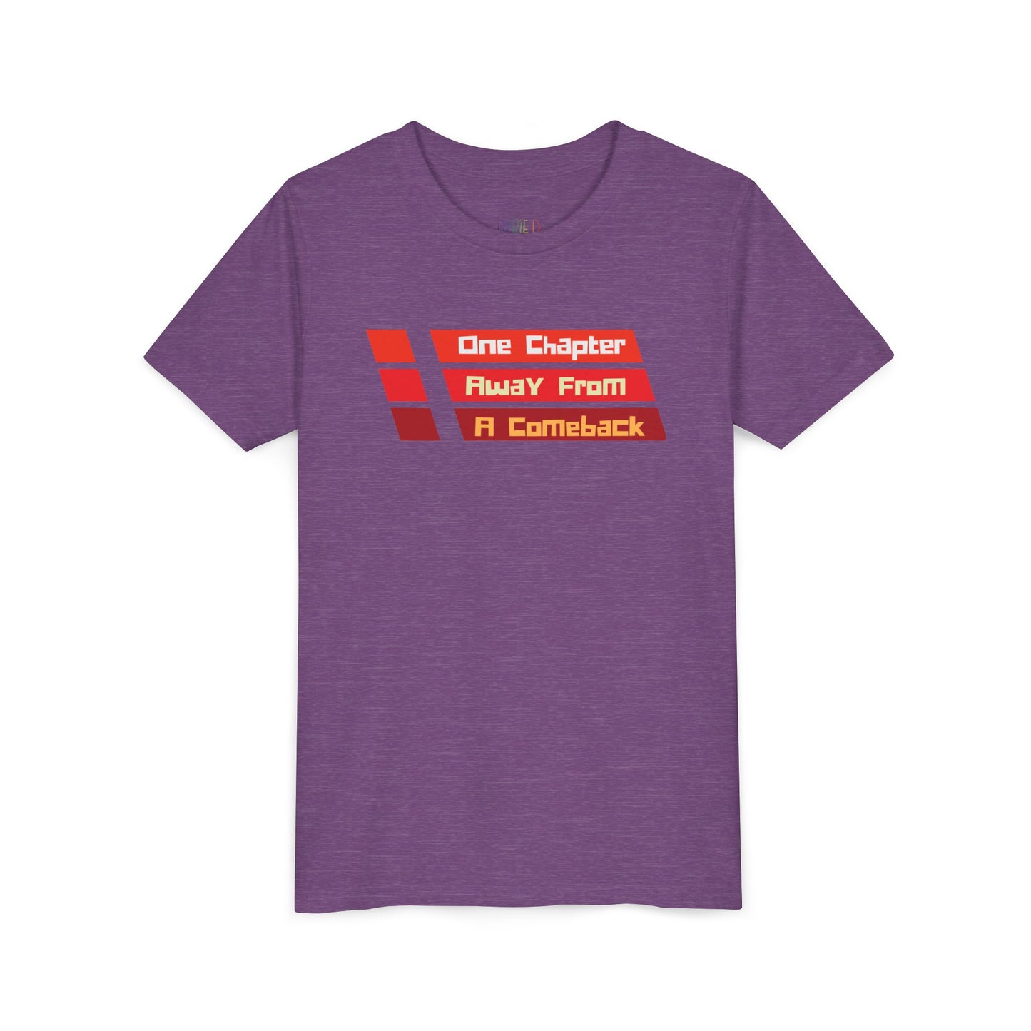 Youth One Chapter Away From a Comeback Tee – Bold Style for Resilient Readers