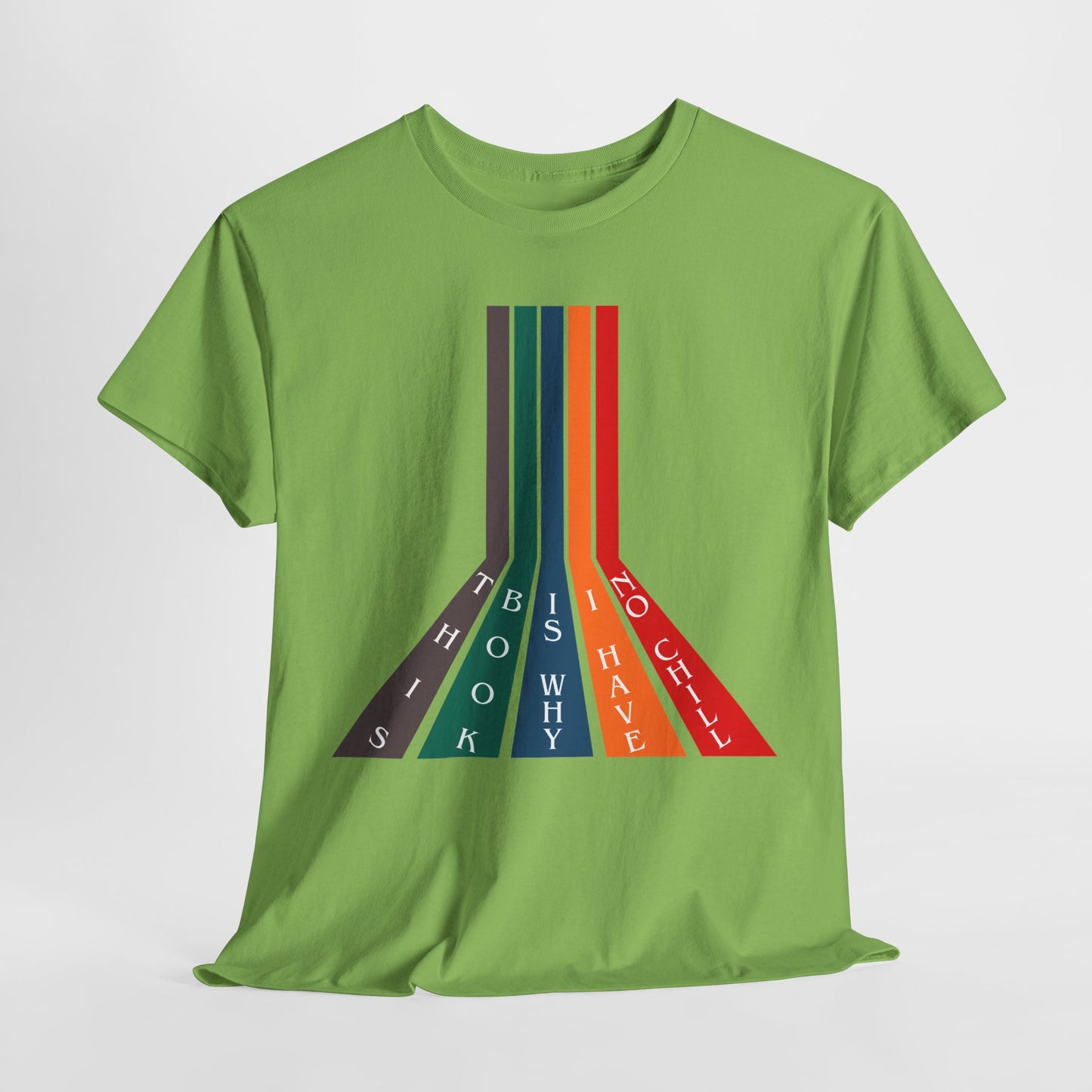Teen/Adult Unisex Bookish Tee – This Book Is Why I Have No Chill (Color Stripe Edition)