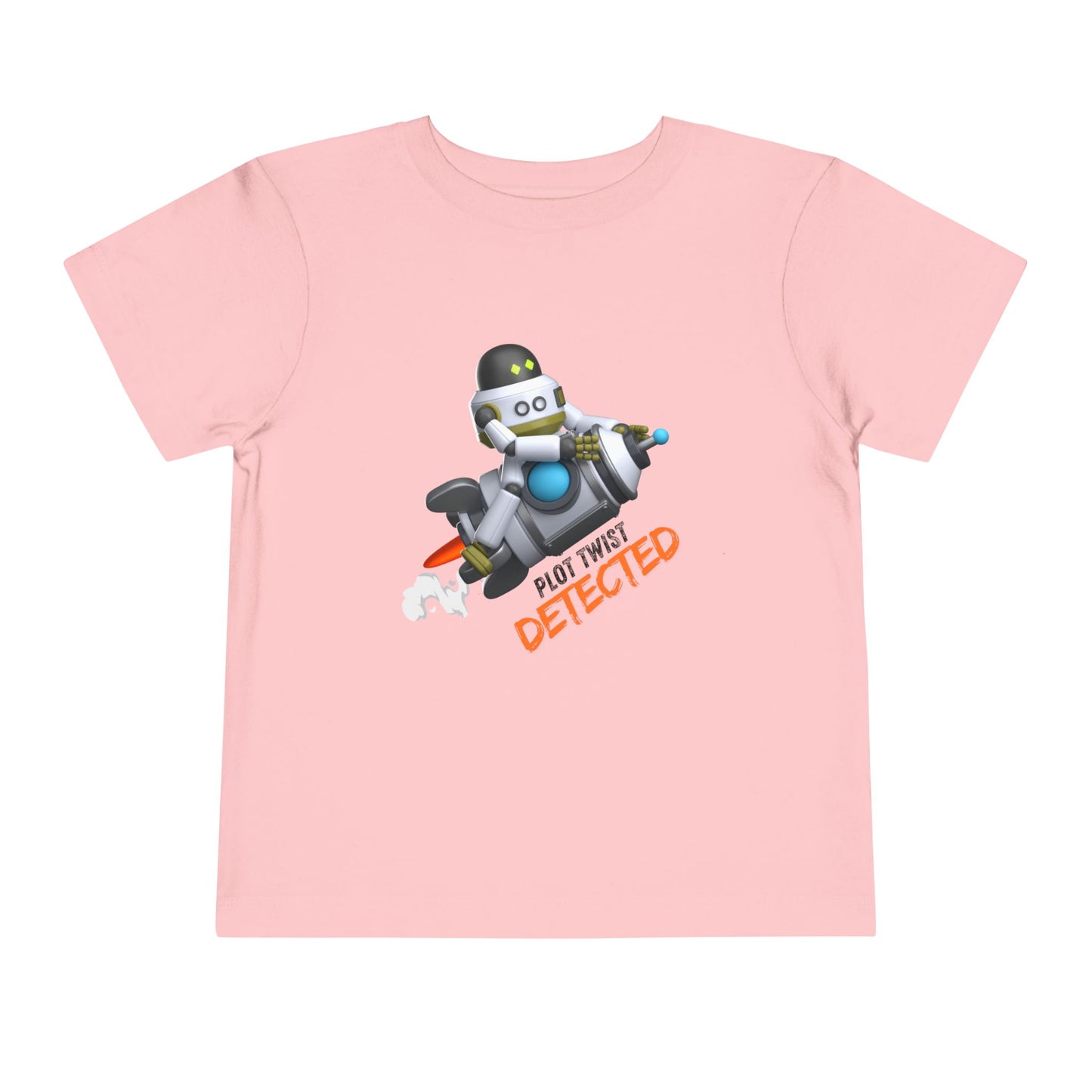 Toddler Plot Twist Detected Tee β Funny Robot Shirt for Curious Kids