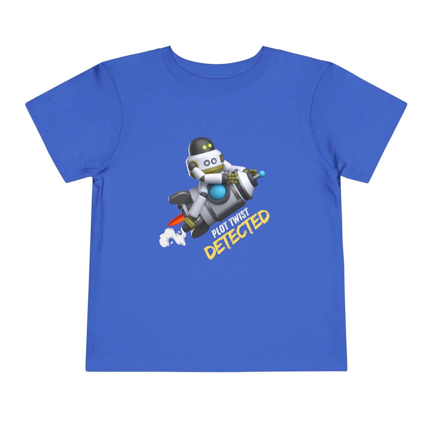 Toddler Plot Twist Detected Tee β Funny Robot Shirt for Curious Kids