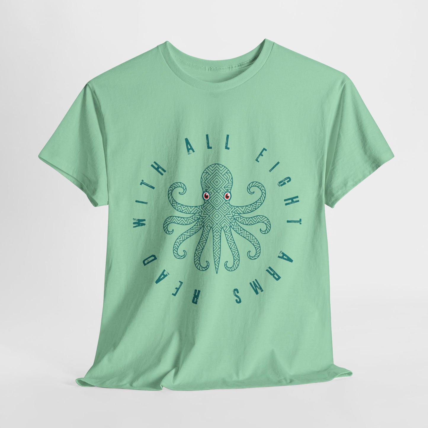 Teen/Adult Unisex β Read With All Eight Arms Tee β Ocean-Inspired Book Lover Gift