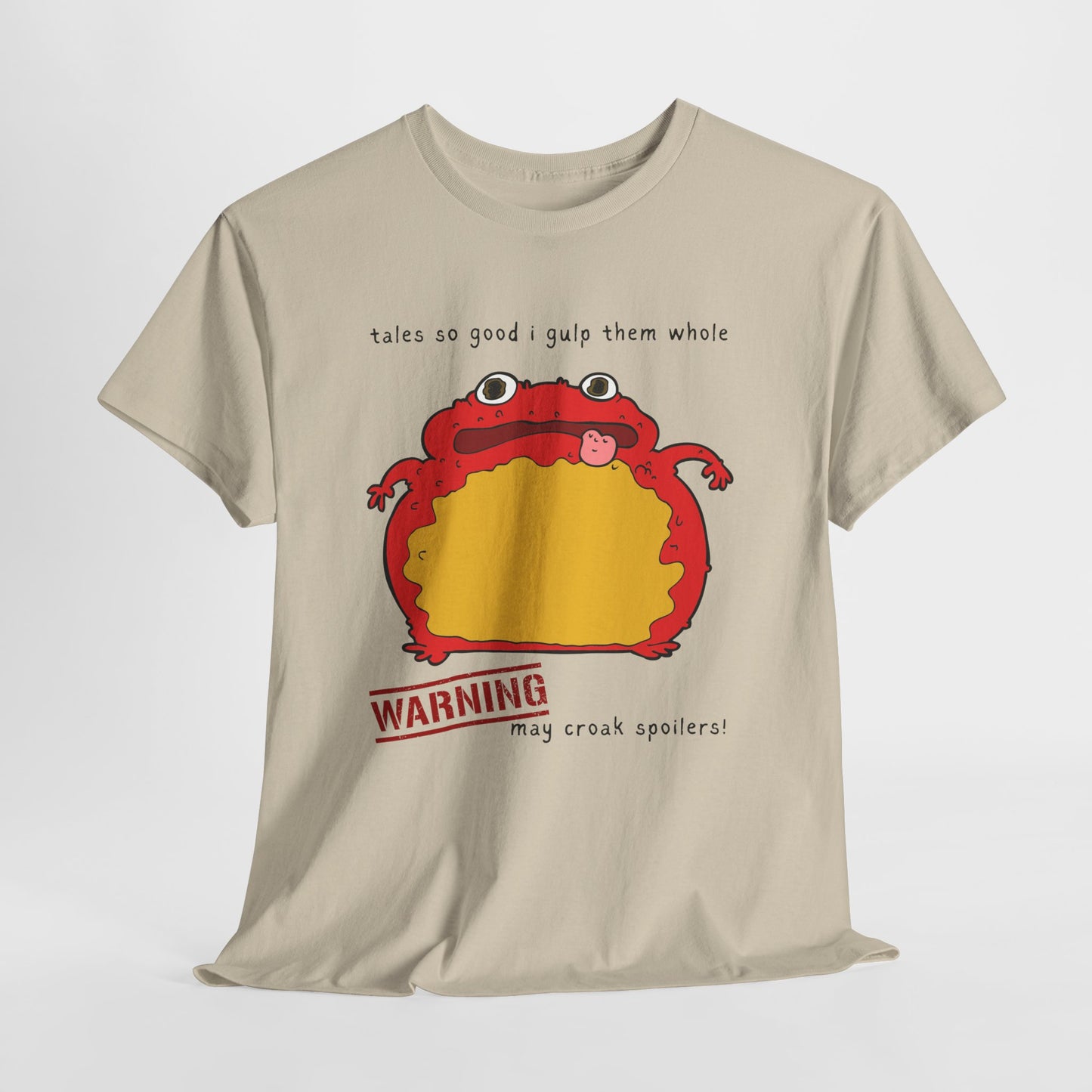 Teen/Adult Unisex Spoiler Croaker Tee – Devour Books, Dish Endings