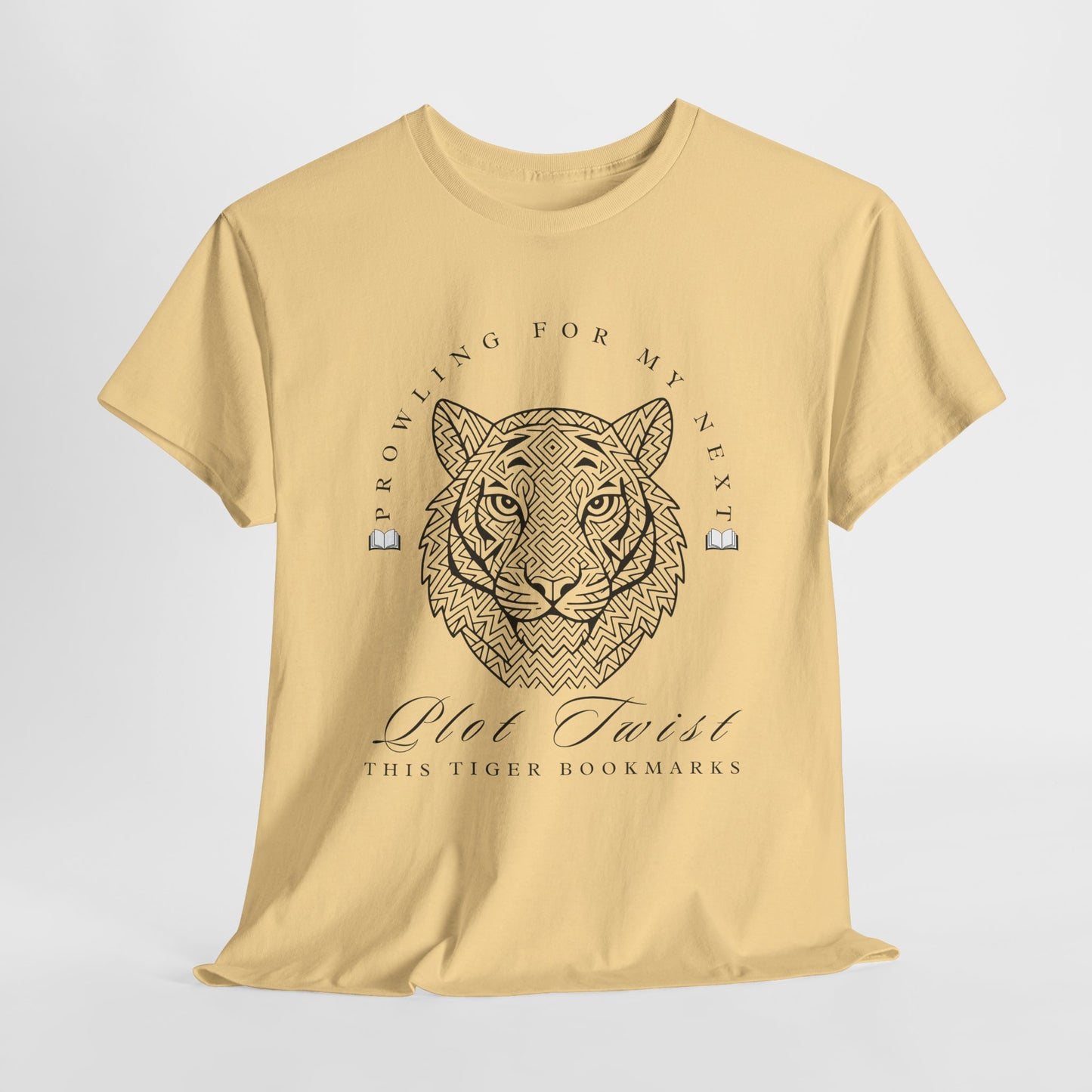 Teen/Adult Unisex β Plot Twist Tiger Tee β Fierce Style for Bookish Beasts