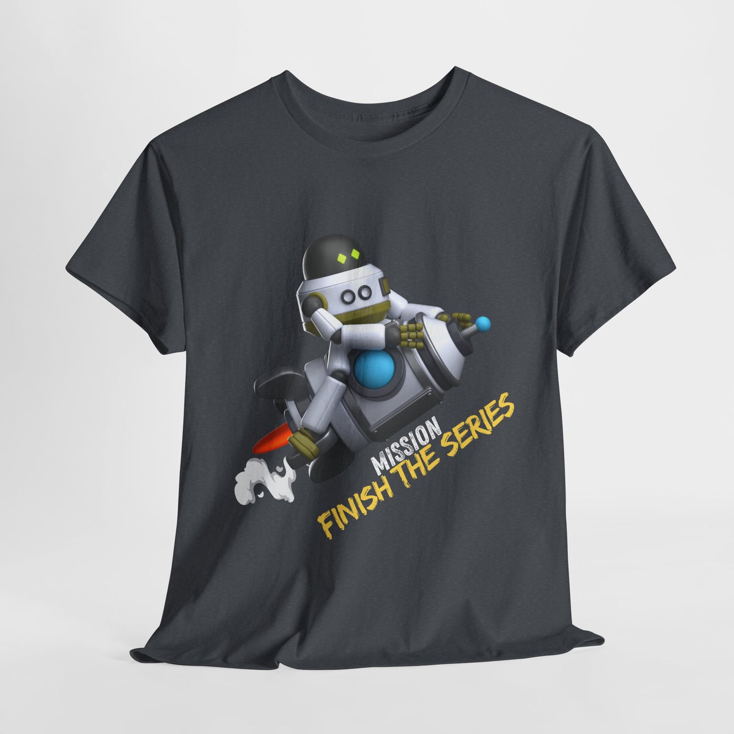 Teen/Adult Unisex Mission: Finish the Series Tee – Reading Motivation for Series Completionists