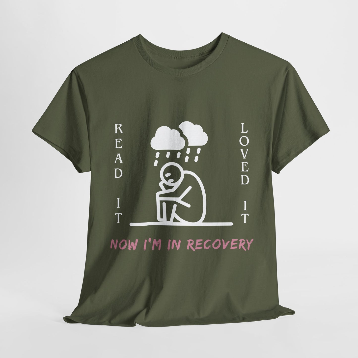 Teen/Adult Unisex Tee – Read It, Loved It, Now I’m in Recovery (Emotional Book Hangover Shirt)