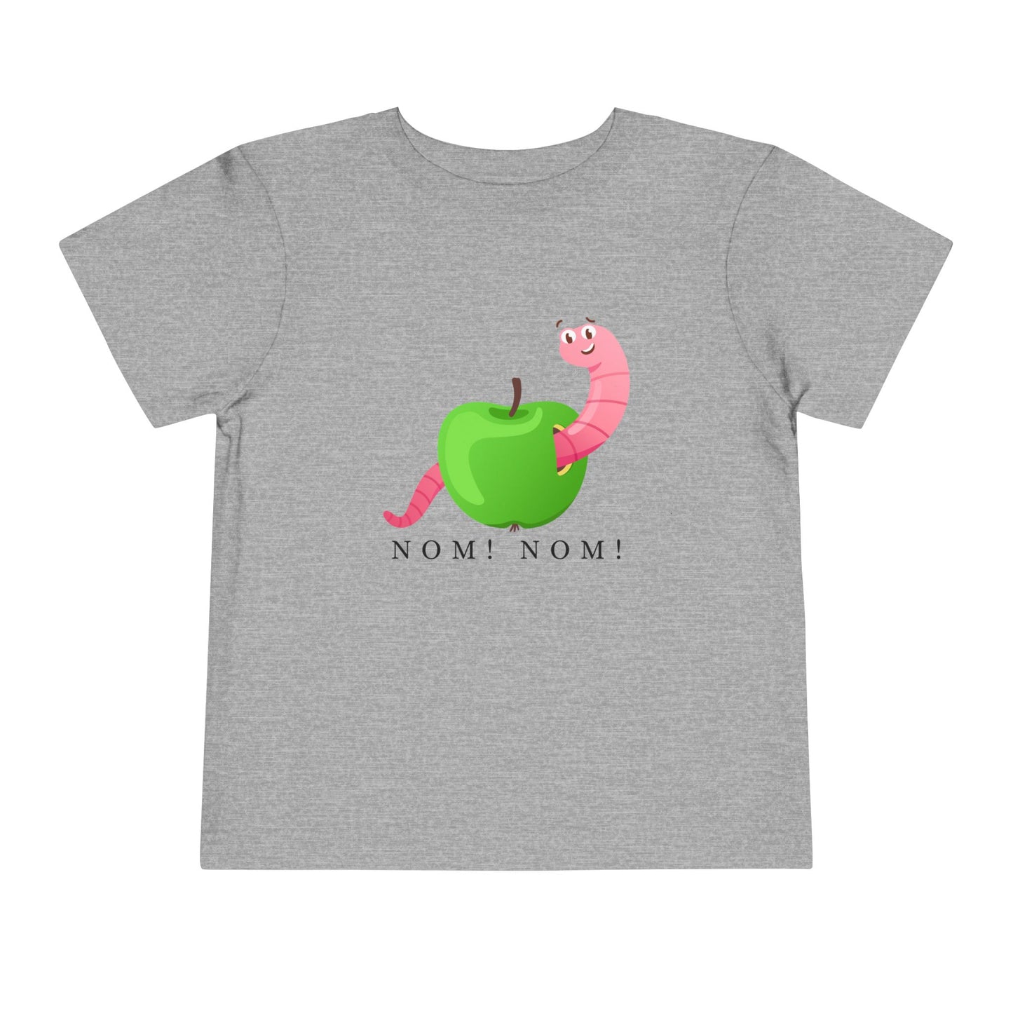 Toddler Nom Nom Tee β Silly Snack Time Shirt with a Hungry Worm Twist