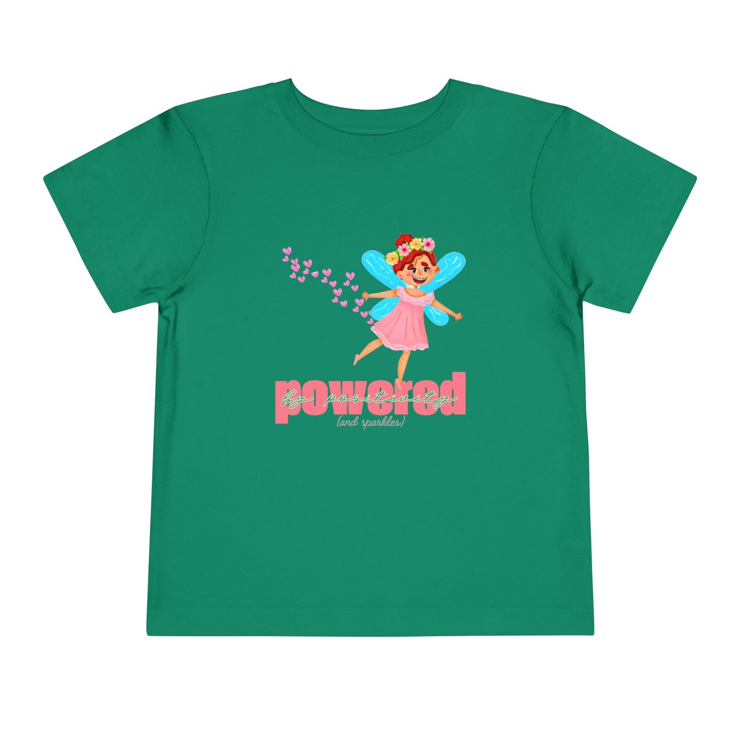 Toddler Powered by Positivity Tee β Fairy Sparkle Shirt for Happy Hearts