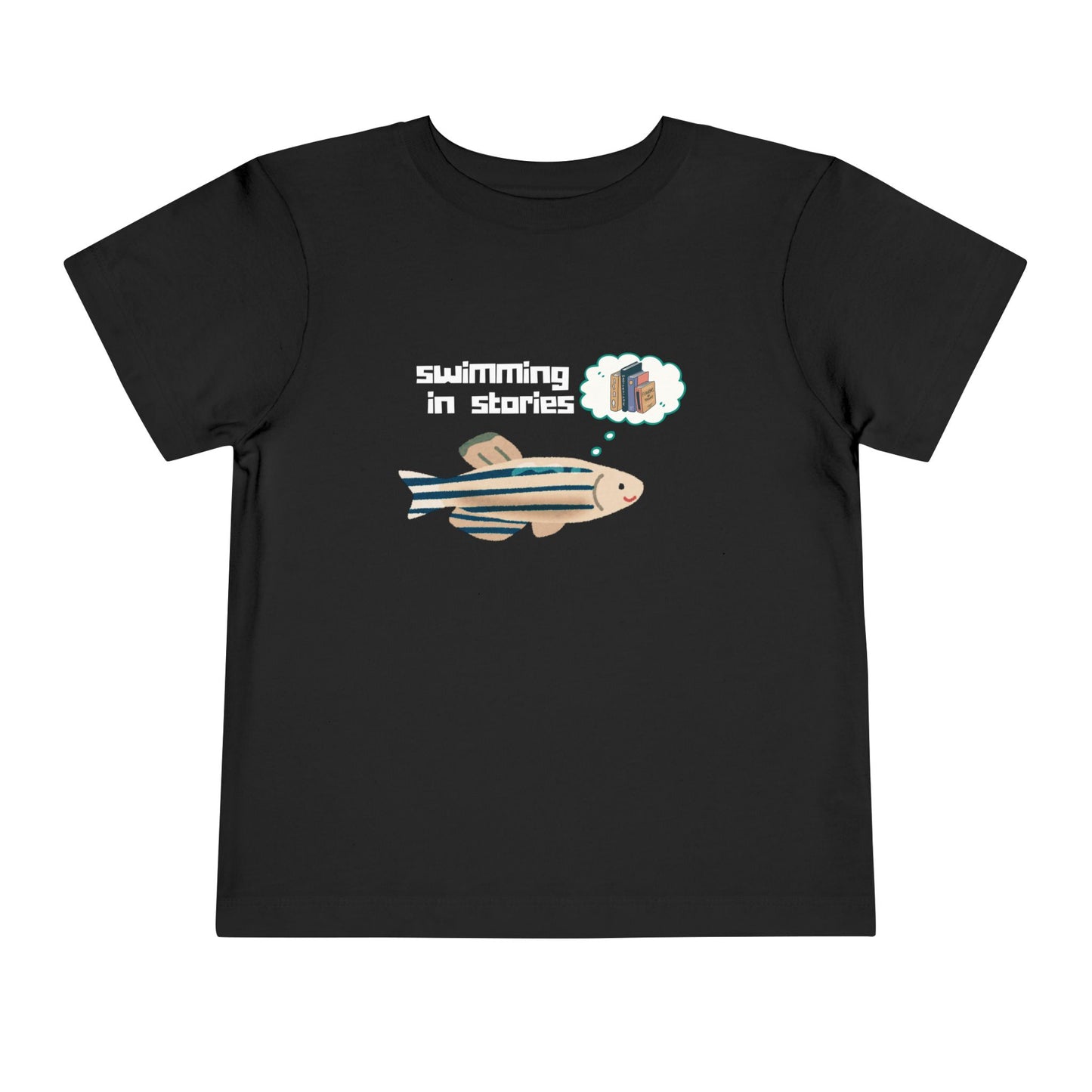 Toddler Swimming in Stories Tee β Bookish Fish Shirt for Little Readers
