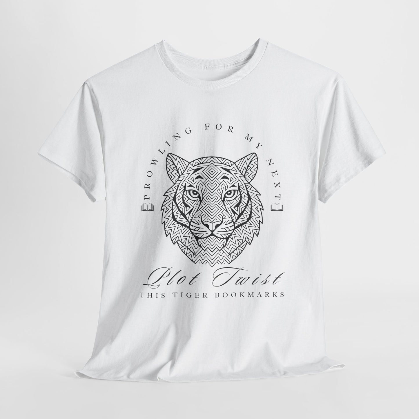 Teen/Adult Unisex β Plot Twist Tiger Tee β Fierce Style for Bookish Beasts